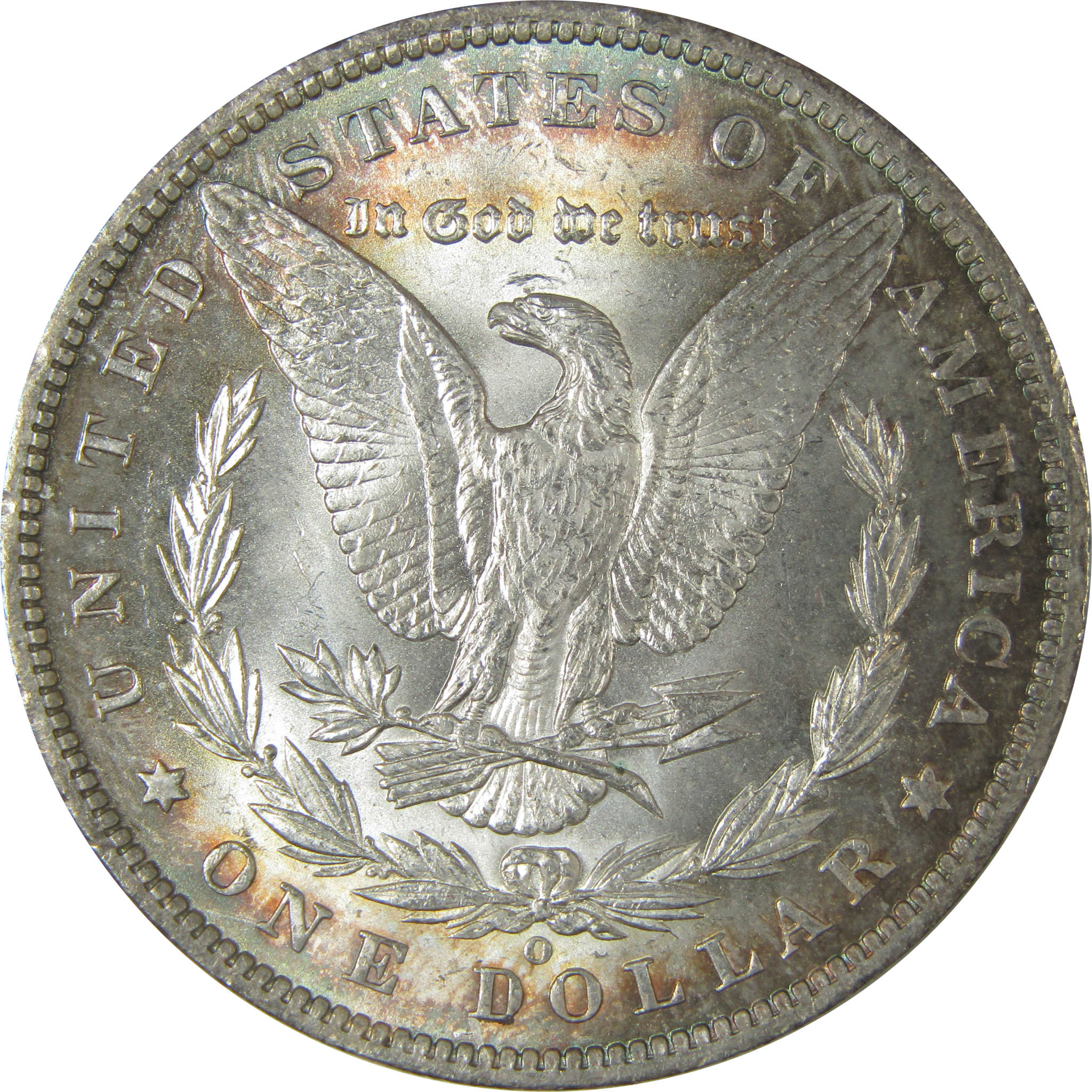 1885 O Morgan Dollar Uncirculated Silver $1 Coin Toned SKU:CPC8948