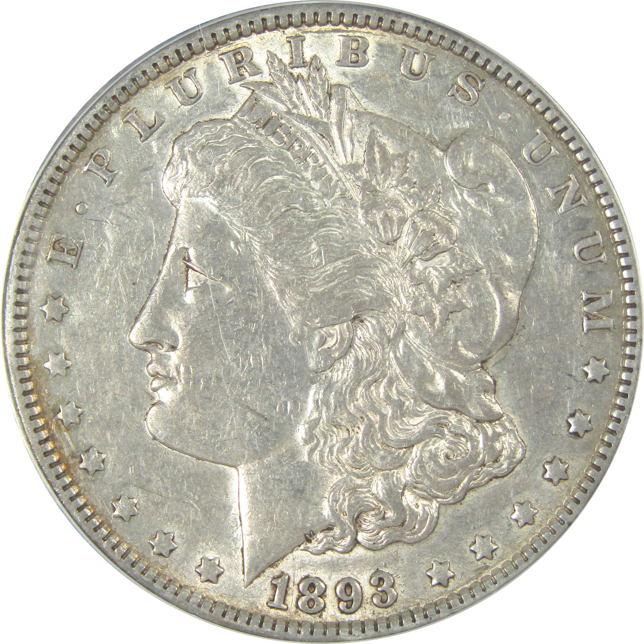 1893 Morgan Dollar AU 53 Details ANACS Silver $1 Coin SKU:I16210 - Morgan coin - Morgan silver dollar - Morgan silver dollar for sale - Profile Coins &amp; Collectibles