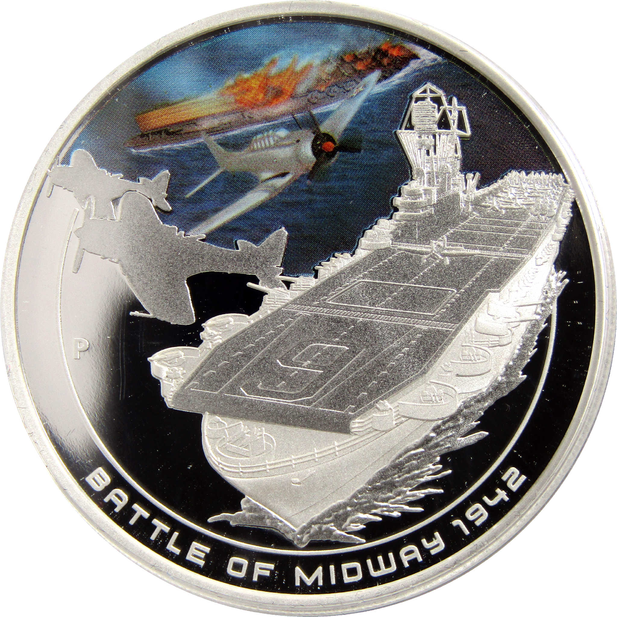 2011 P Australian Battle of Midway 1942 Silver Proof COA SKU:CPC5435