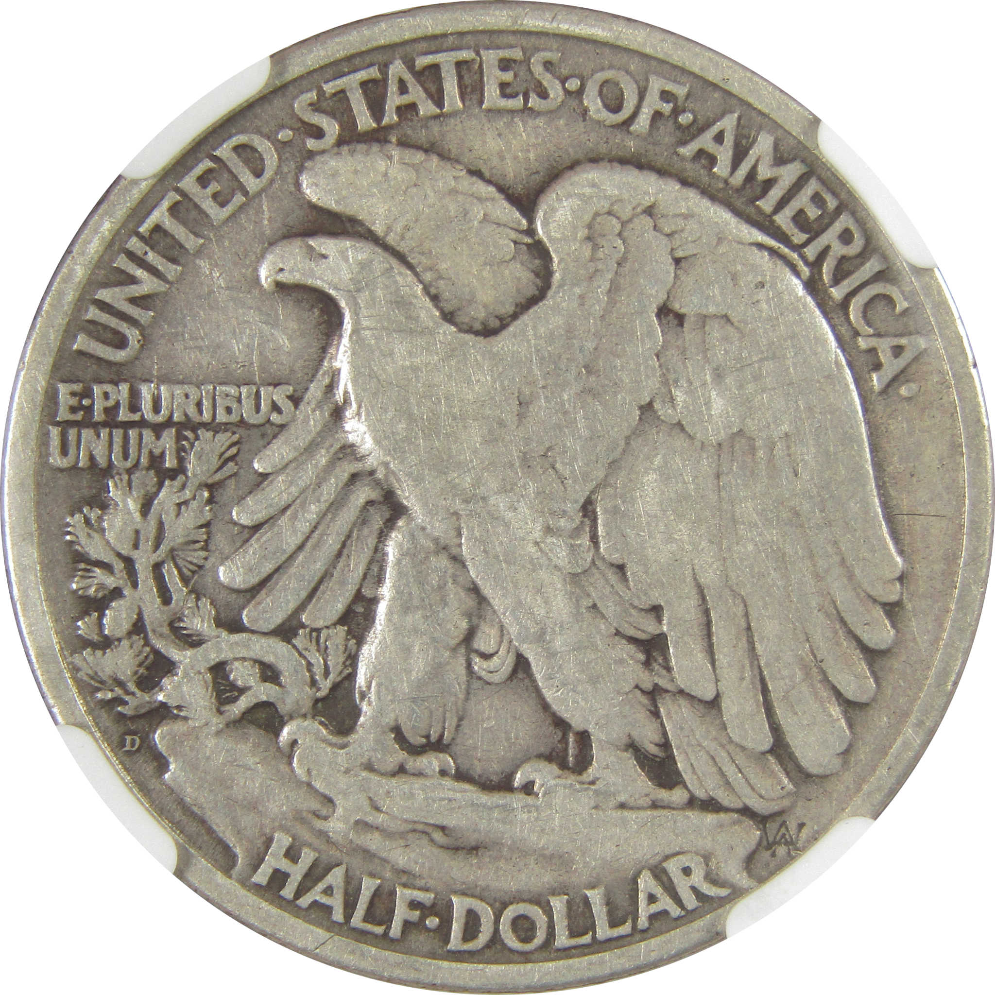 1921 D Liberty Walking Half Dollar F 12 NGC Silver 50c Coin SKU:I20587