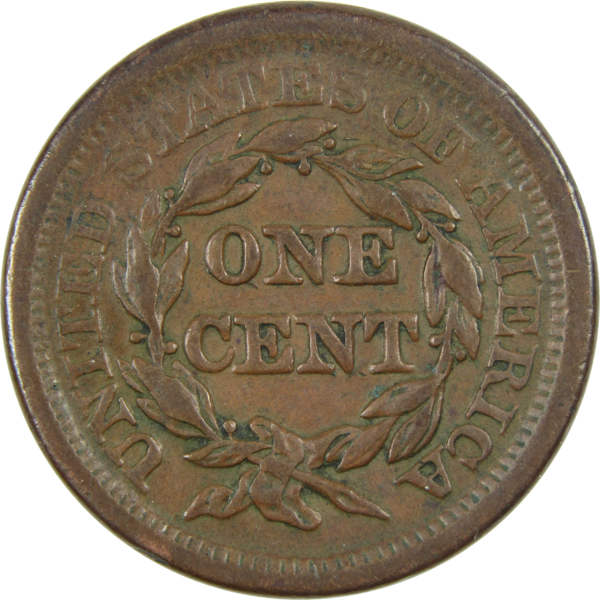 1854 Braided Hair Large Cent XF EF Extremely Fine Copper 1c SKU:I14777