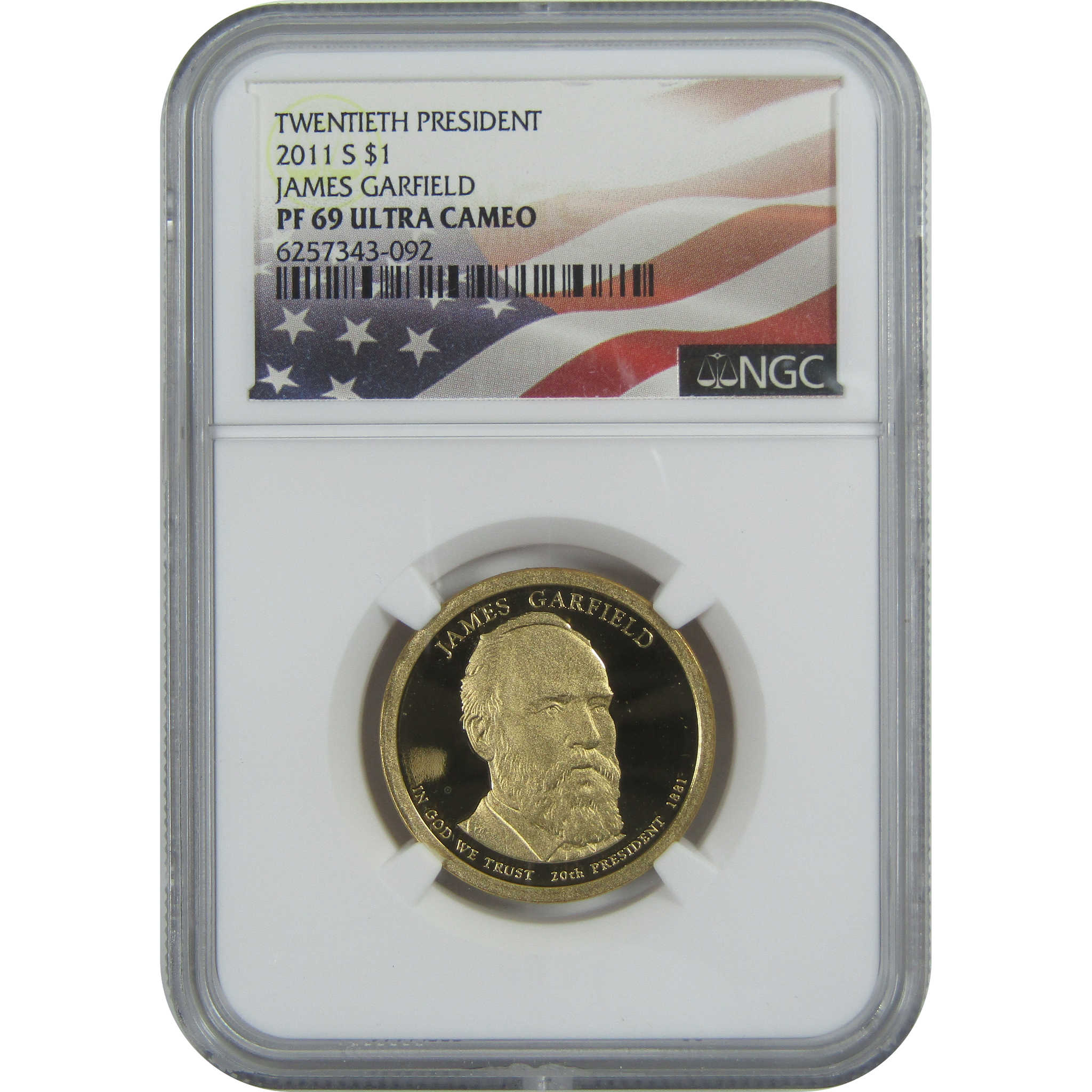 2011 S James Garfield Presidential Dollar PF 69 UCAM NGC SKU:CPC9266