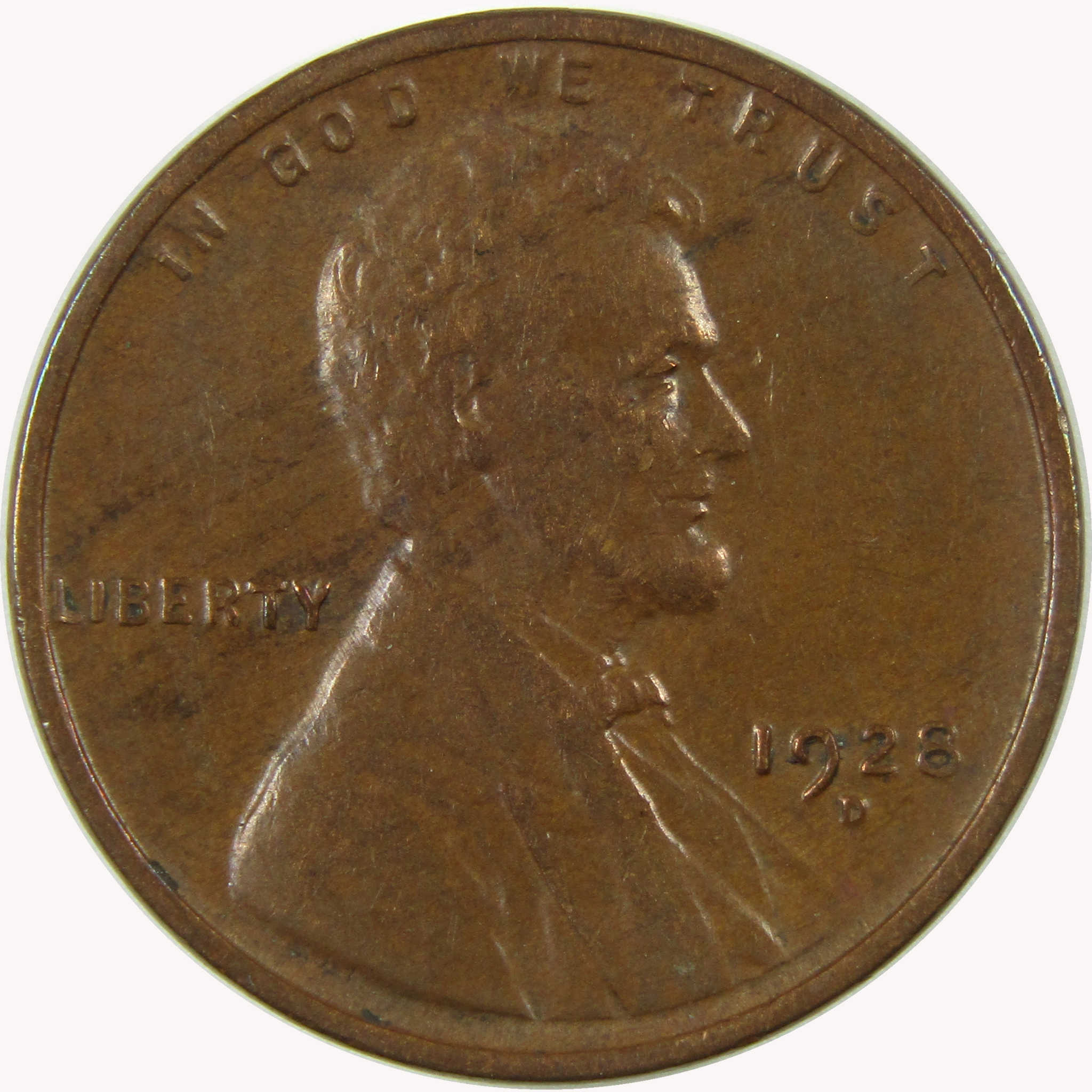 1928 D Lincoln Wheat Cent XF EF Extremely Fine Penny SKU:I26477