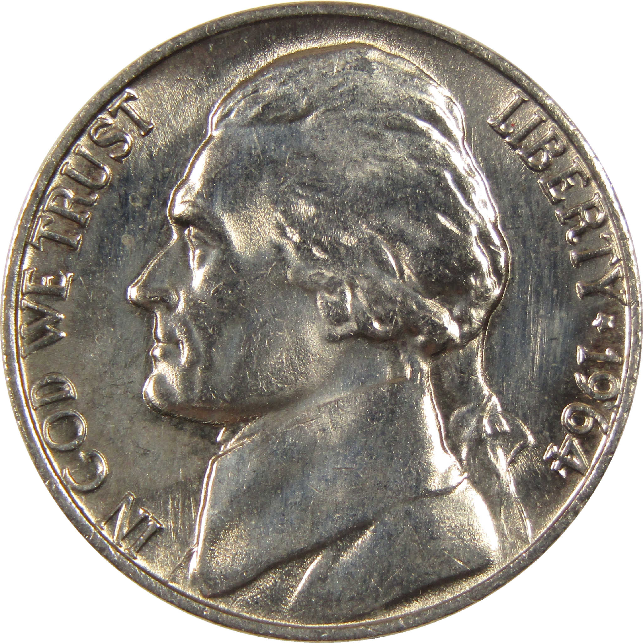 1964 Jefferson Nickel BU Uncirculated 5c Coin