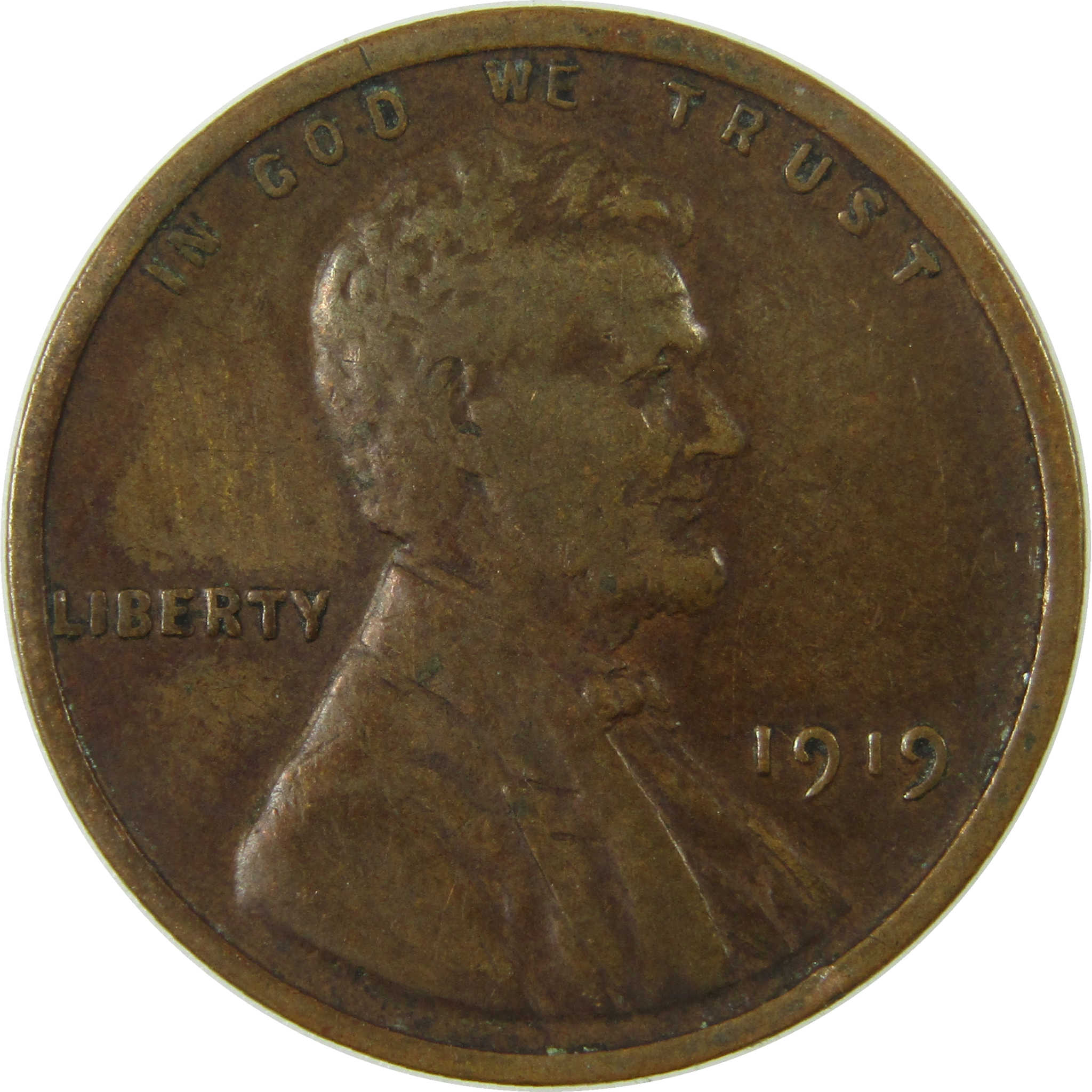 1919 Lincoln Wheat Cent VG Very Good Penny 1c Coin SKU:I26844