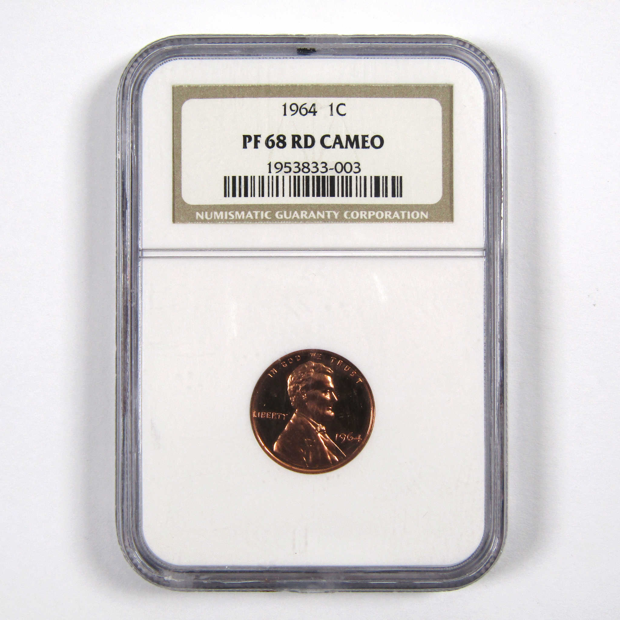 1964 Lincoln Memorial Cent PF 68 RD CAM NGC Penny 1c Proof SKU:CPC3580