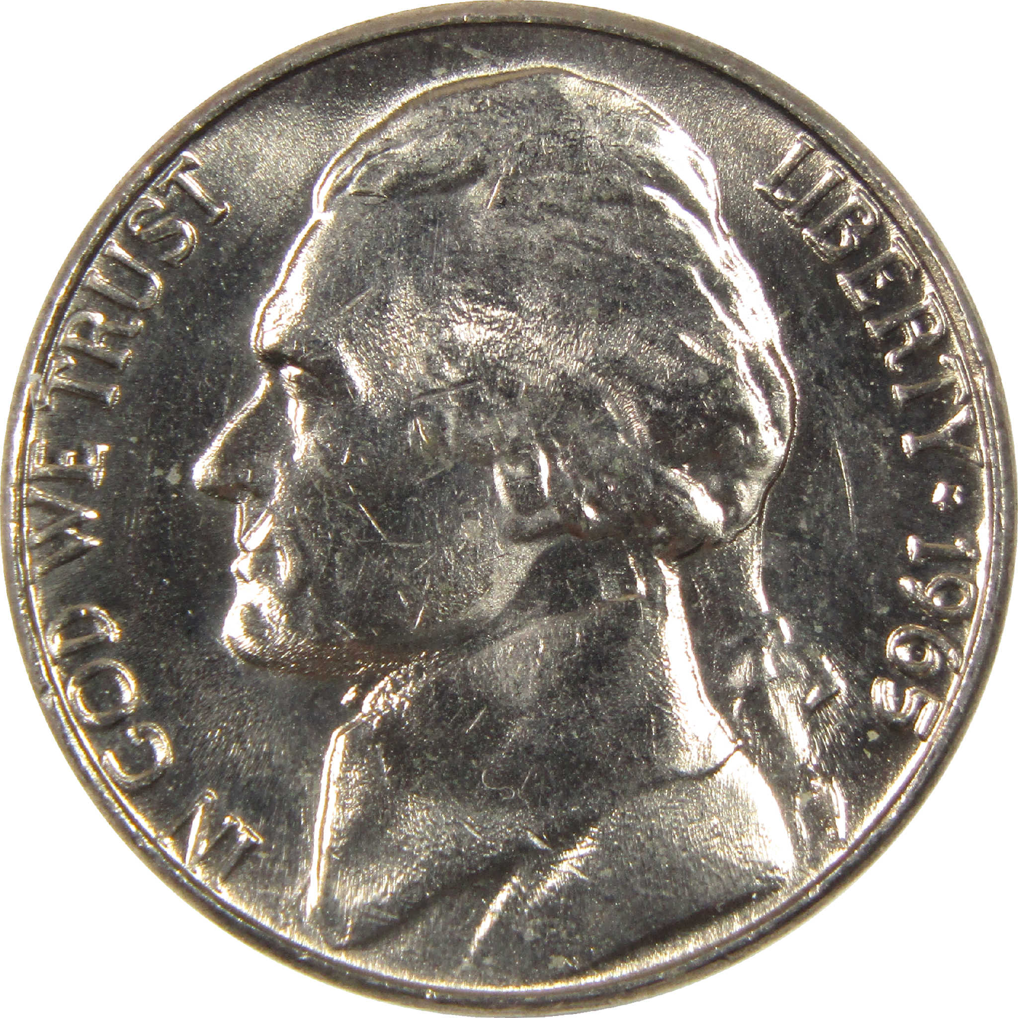 1965 Jefferson Nickel BU Uncirculated 5c Coin