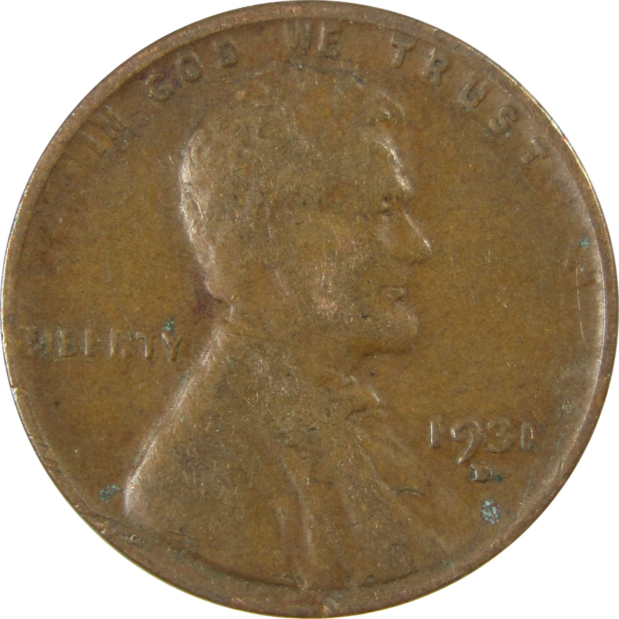 1931 D Lincoln Wheat Cent F Fine Penny 1c Coin Collectible SKU:I26798
