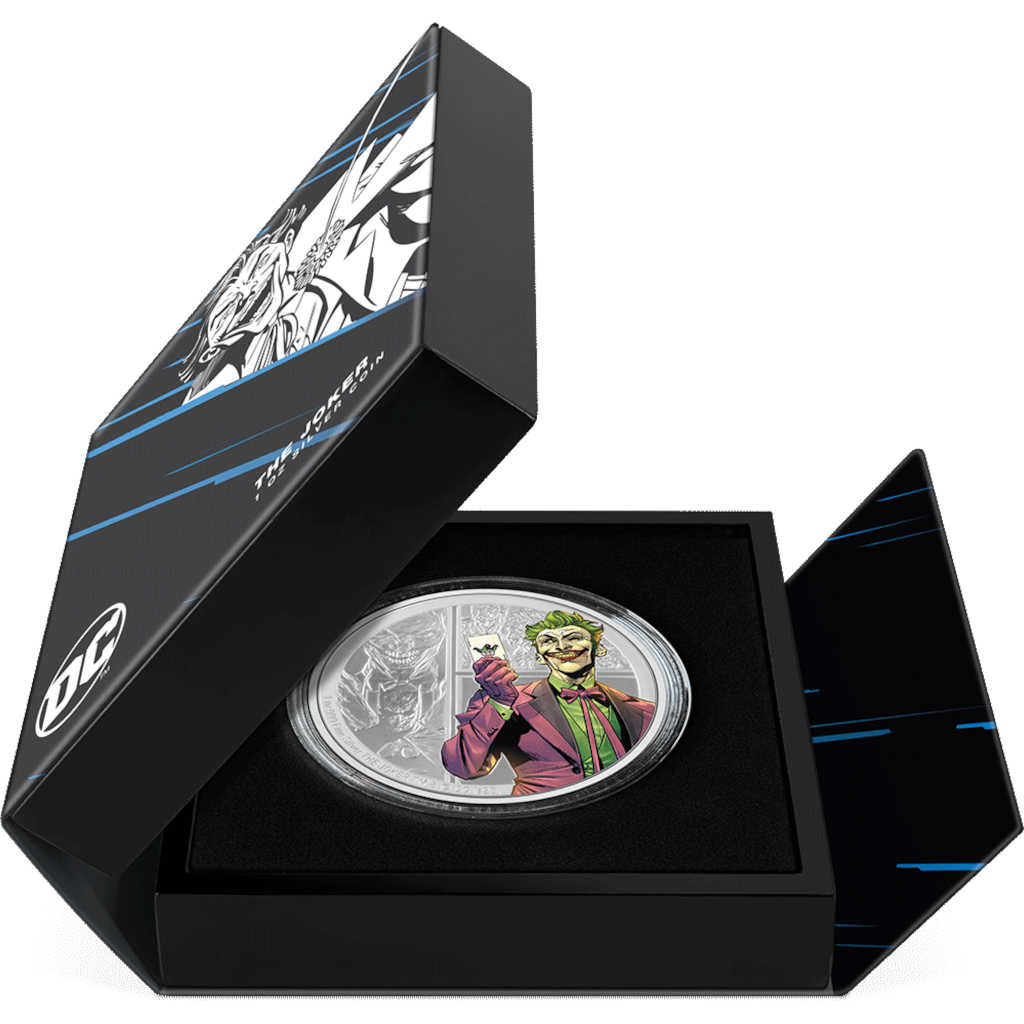 DC Villains The Joker 1 oz .999 Silver $2 Proof 2023 COA SKU:OPC145