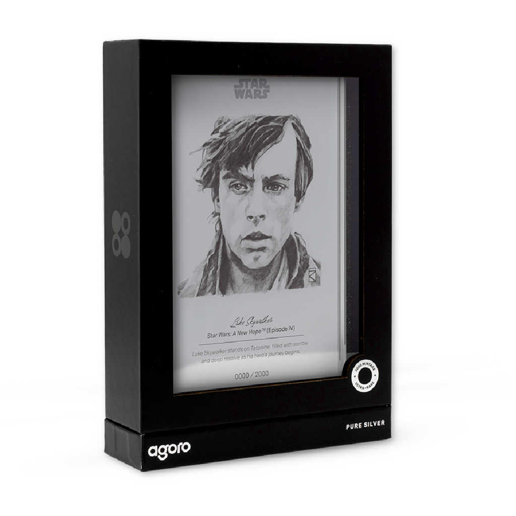 2026 Niue Star Wars Sketch Art Luke Skywalker Silver Foil SKU:OPC261