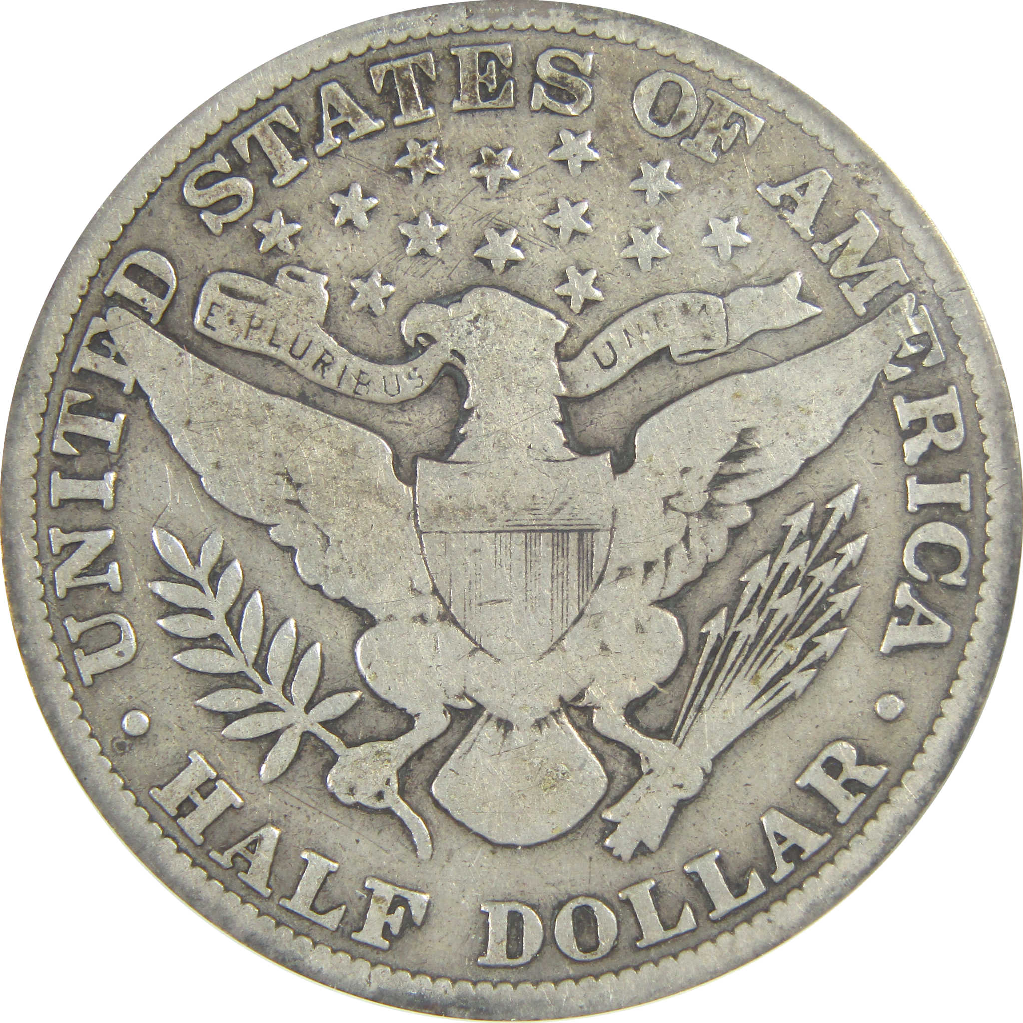 1915 Barber Half Dollar VG 8 ANACS Silver 50c Coin SKU:I16356