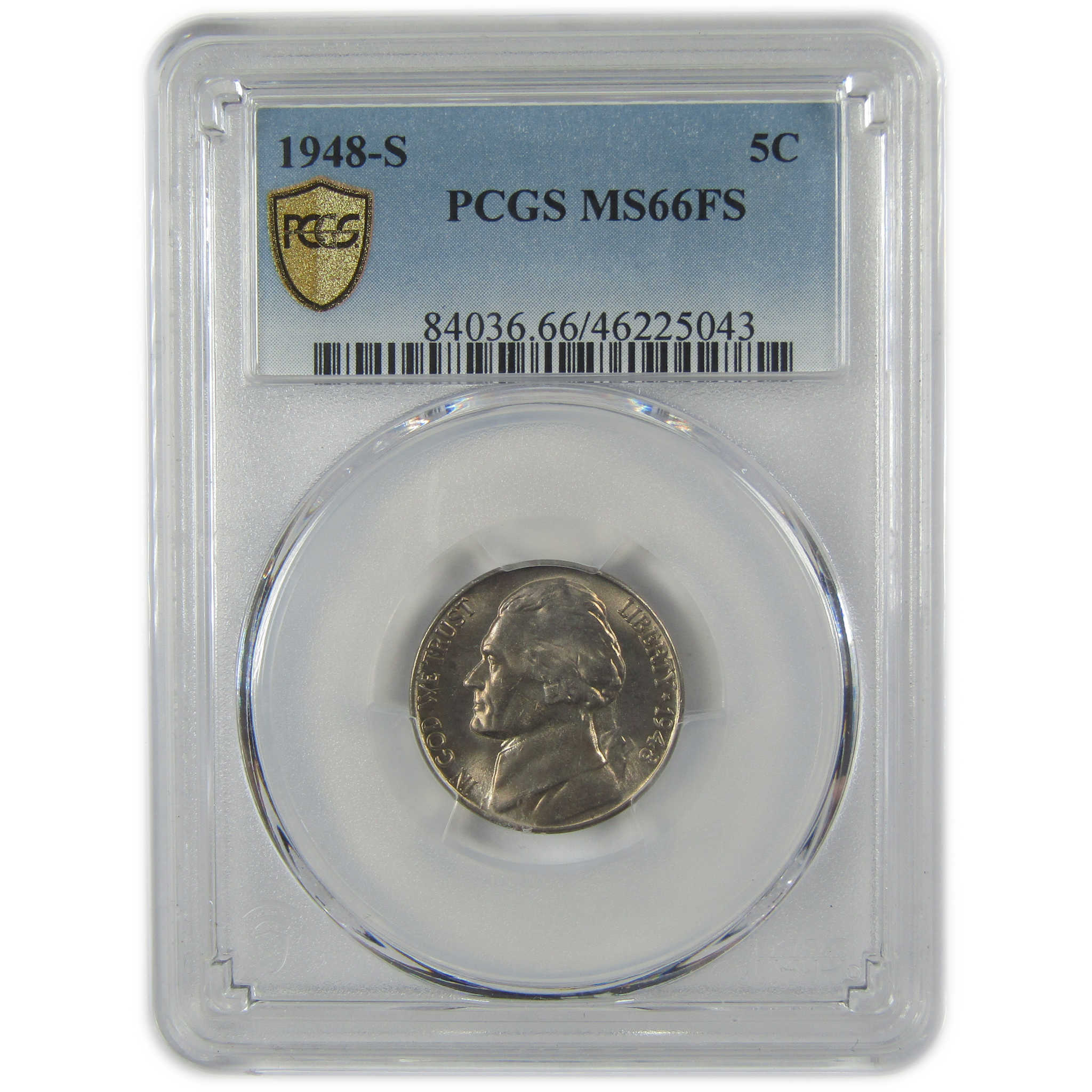 1948 S Jefferson Nickel MS 66 FS PCGS Uncirculated 5c Coin SKU:I23544