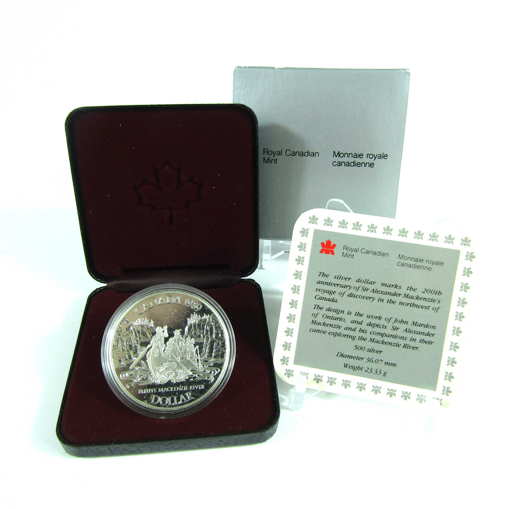 1989 Mackenzie River Canadian Dollar 23.32 g Nickel-Silver SKU:CPC6230