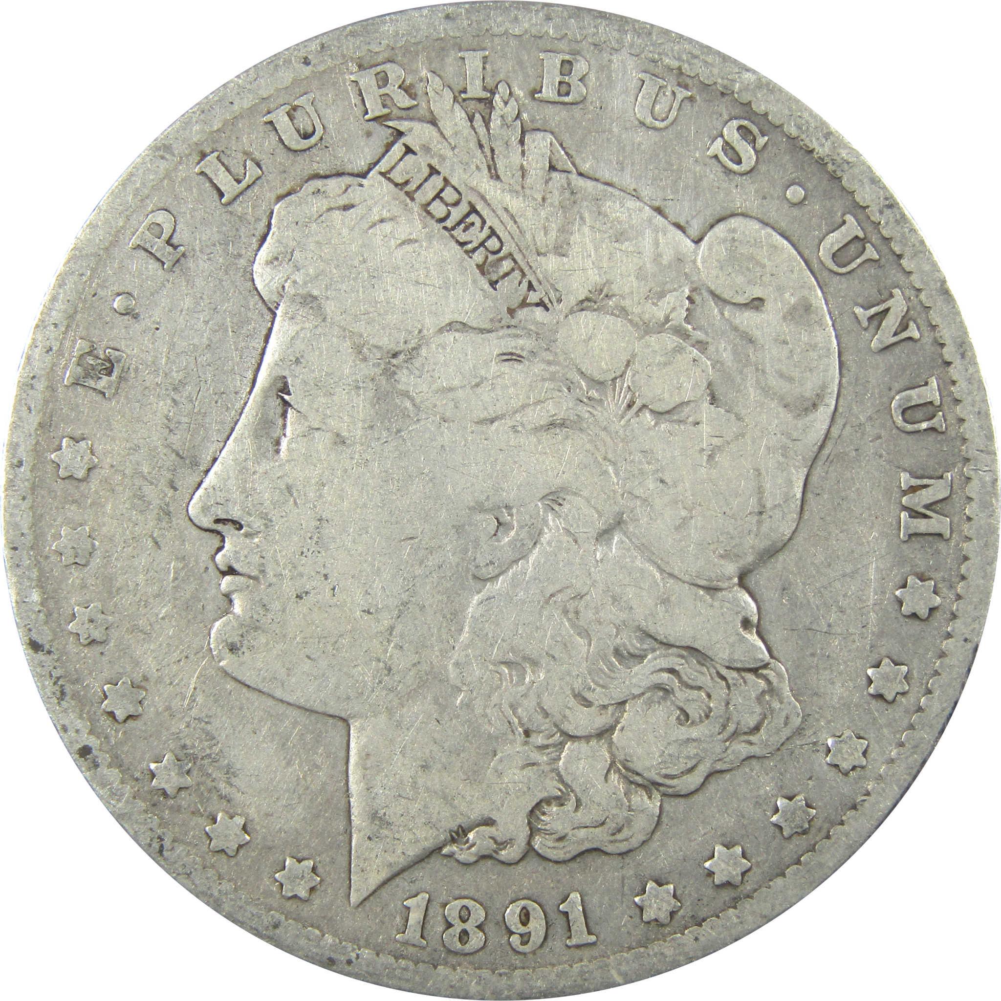 1891 O VAM-1A1 E on Rev Top 100 Morgan Dollar VG Details SKU:I25349 - Morgan coin - Morgan silver dollar - Morgan silver dollar for sale - Profile Coins &amp; Collectibles