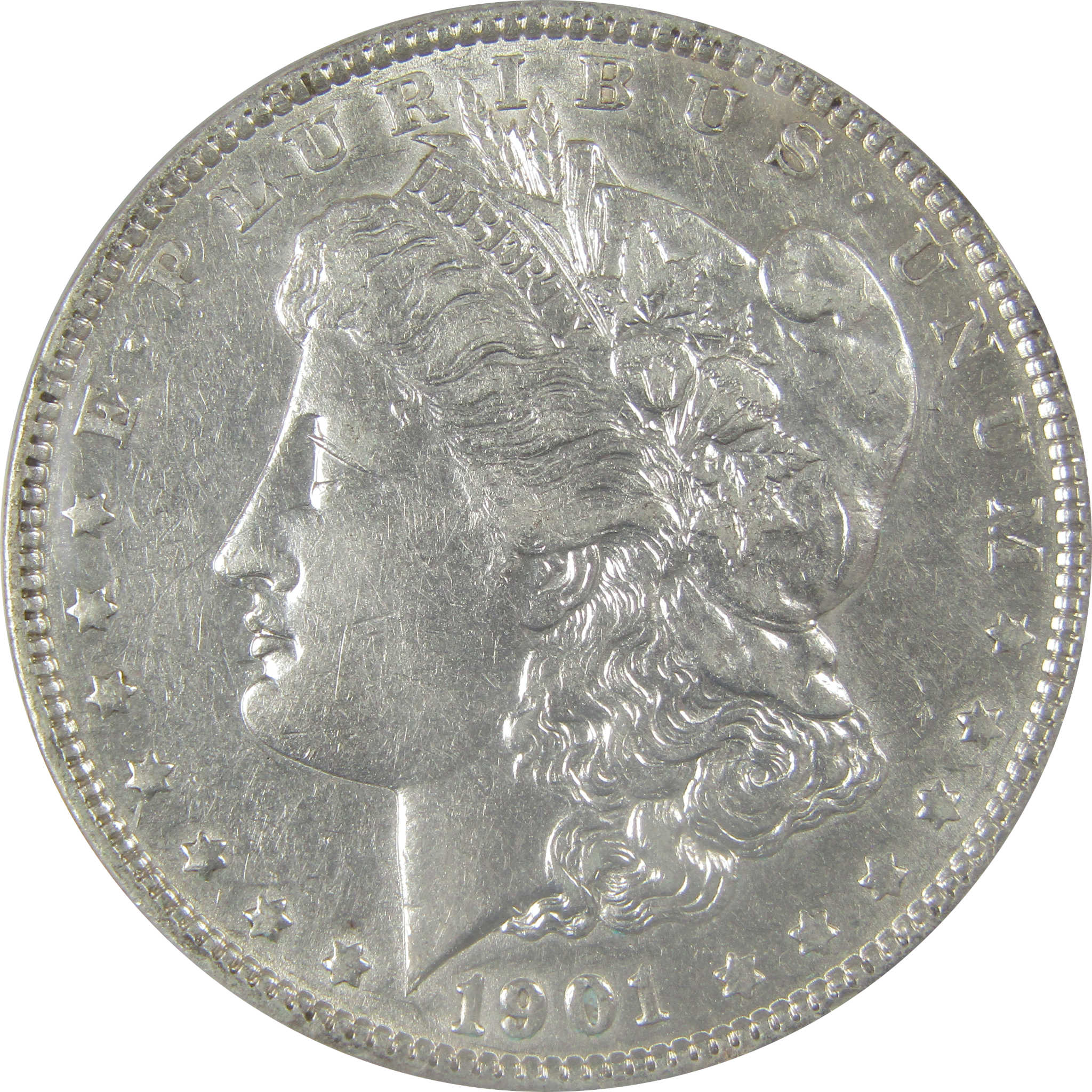 1901 Morgan Dollar AU 50 Details ANACS Silver $1 Coin SKU:I21273 - Morgan coin - Morgan silver dollar - Morgan silver dollar for sale - Profile Coins &amp; Collectibles