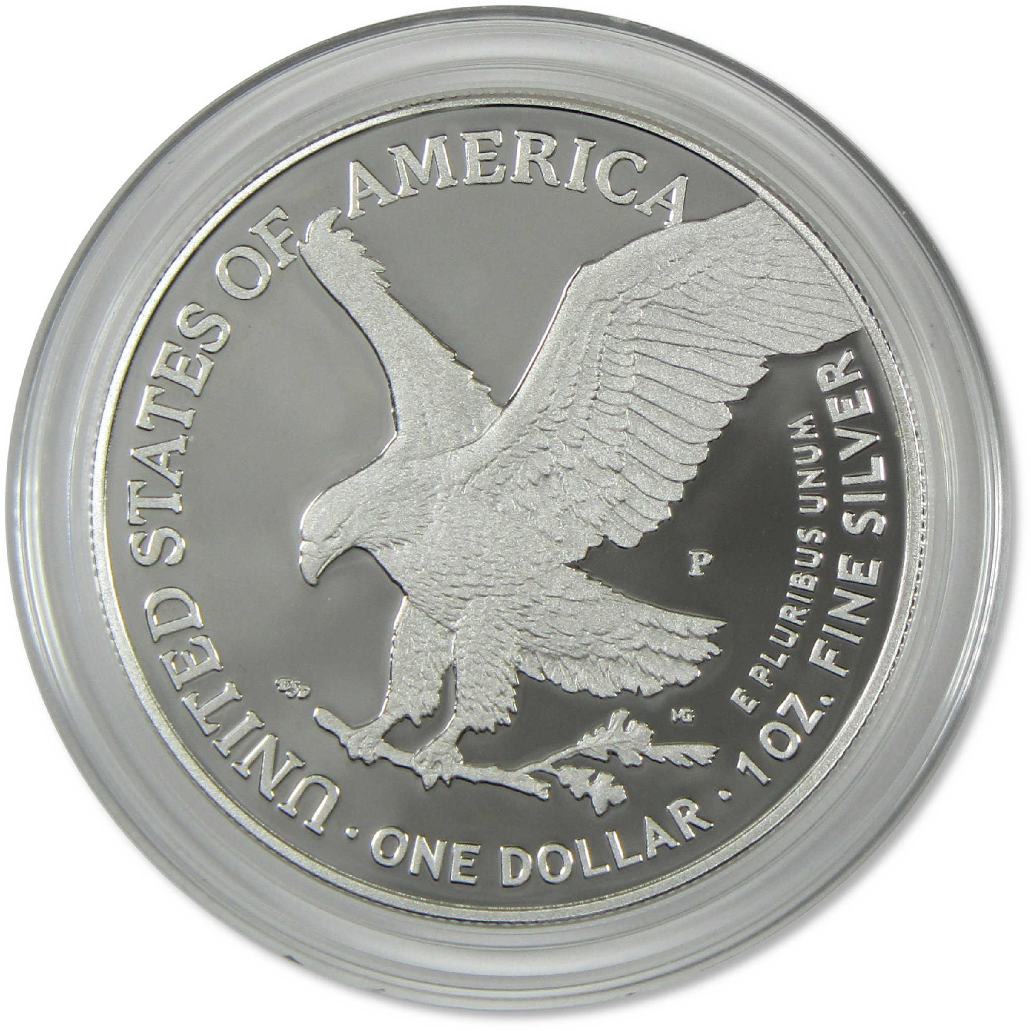 2025 P American Silver Eagle U.S. Marine Corps Privy Mark Proof OGP