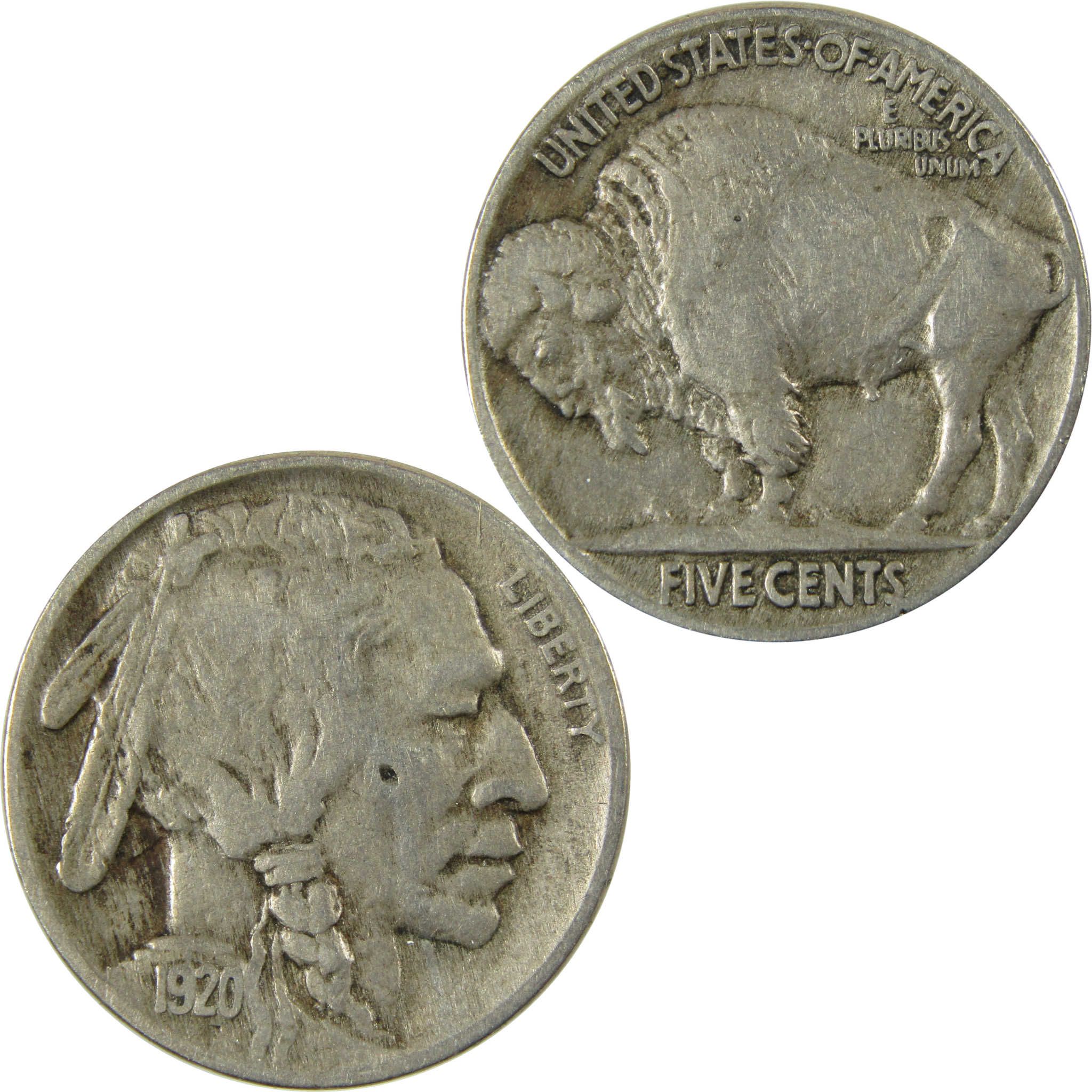 1920 Indian Head Buffalo Nickel VF Very Fine Details Coin SKU:I28328