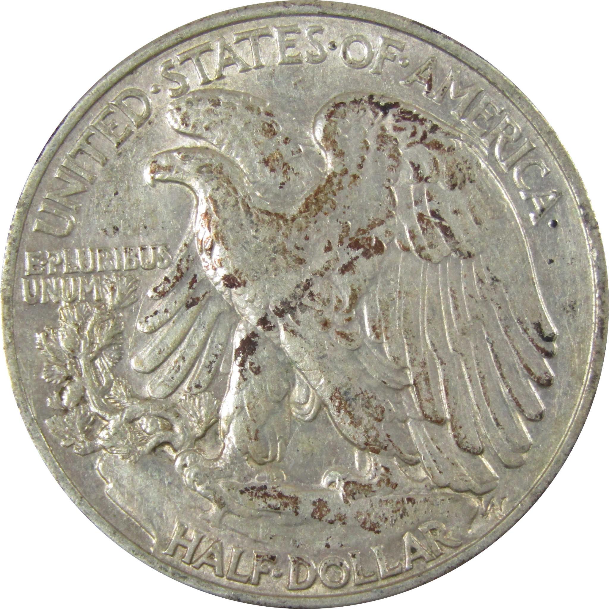 1943 Liberty Walking Silver Half Dollar XF EF Extremely Fine SKU:CP532