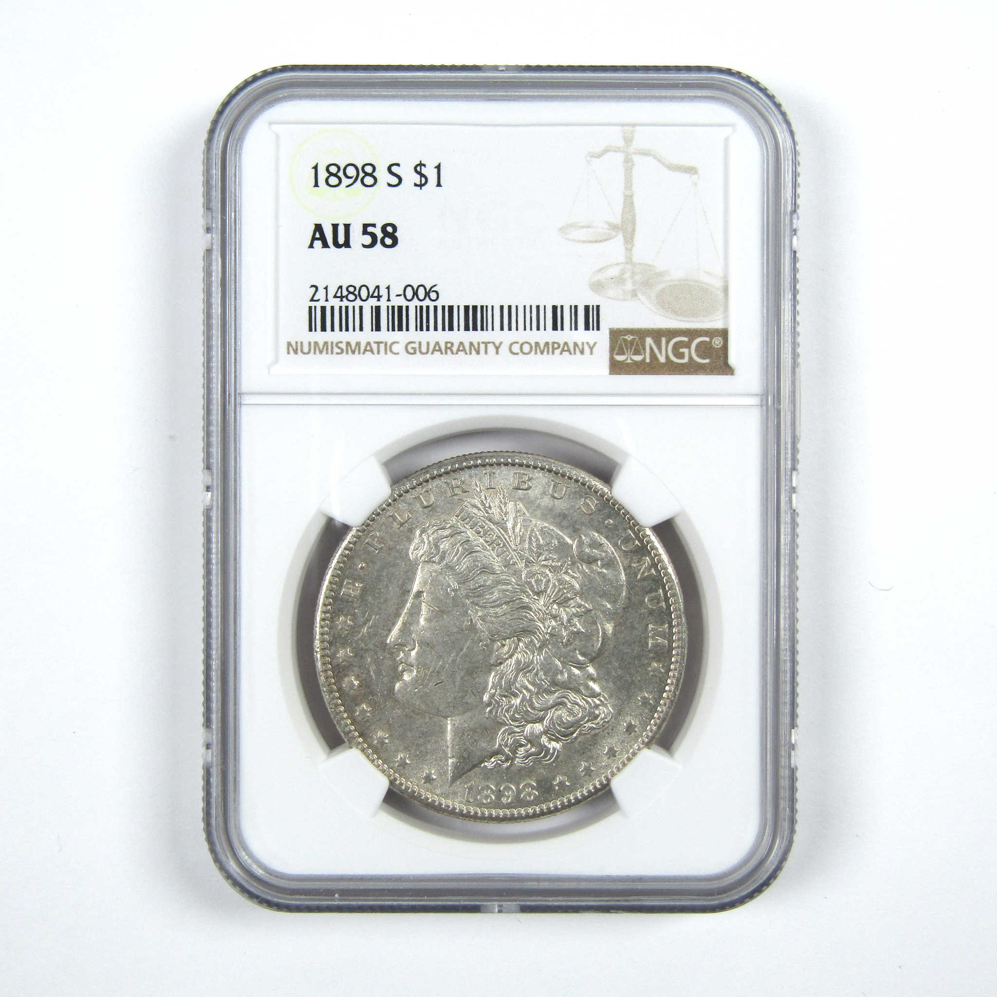 1898 S Morgan Dollar AU 58 NGC Silver $1 Coin SKU:I14612 - Morgan coin - Morgan silver dollar - Morgan silver dollar for sale - Profile Coins &amp; Collectibles