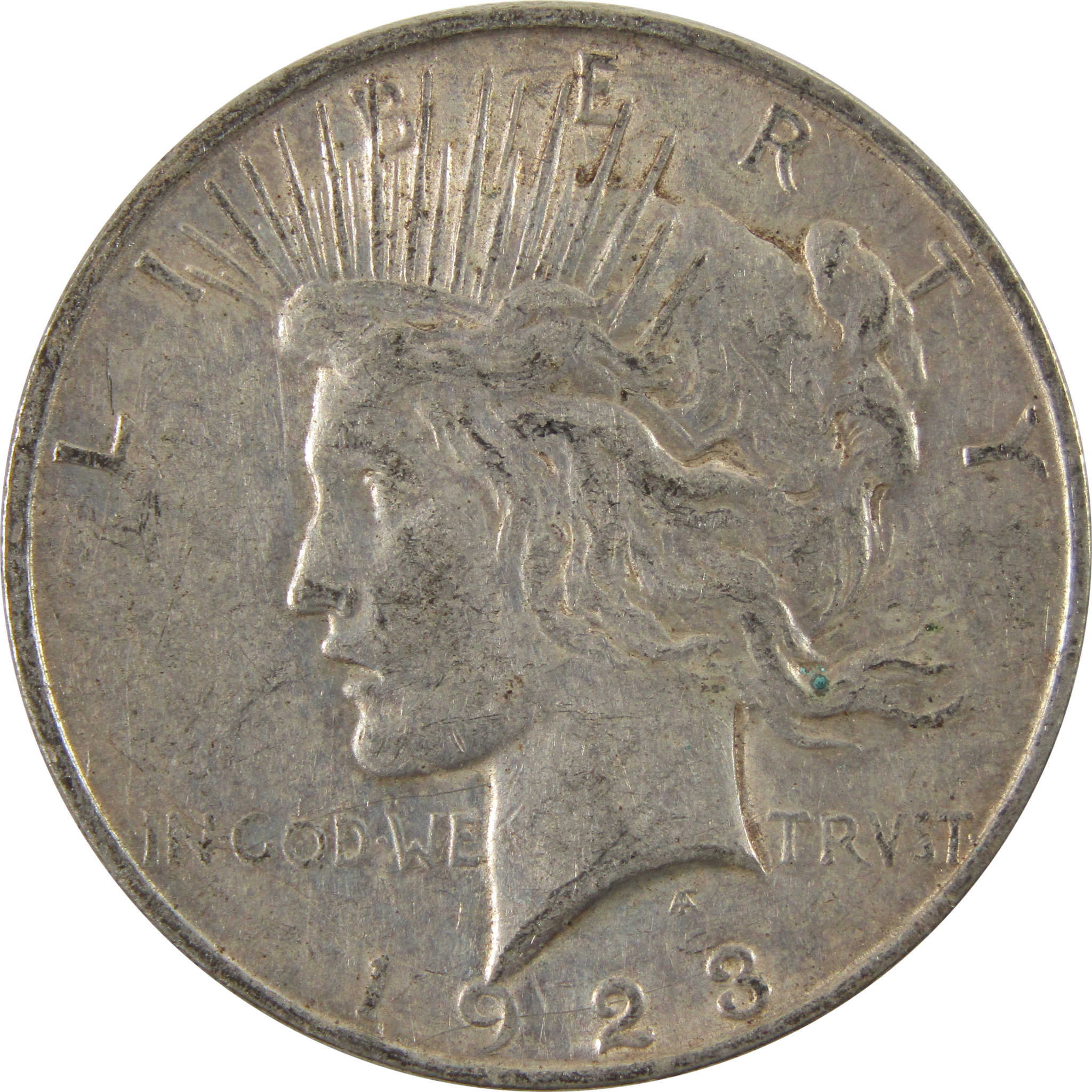1923 D Peace Dollar VF Very Fine 90% Silver $1 Coin SKU:I7905