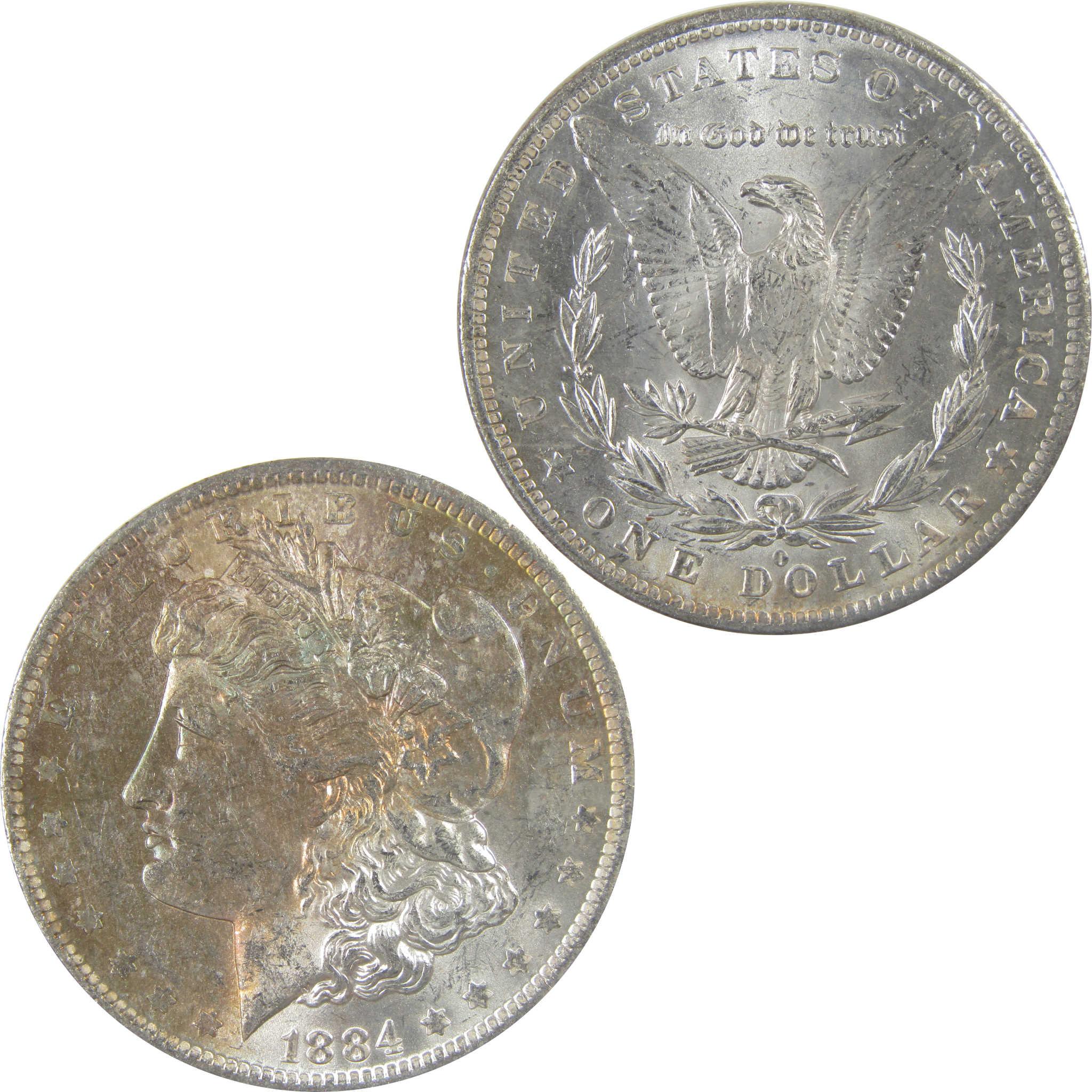 1884 O Morgan Silver Dollar BU Choice Uncirculated Toned SKU:I24195
