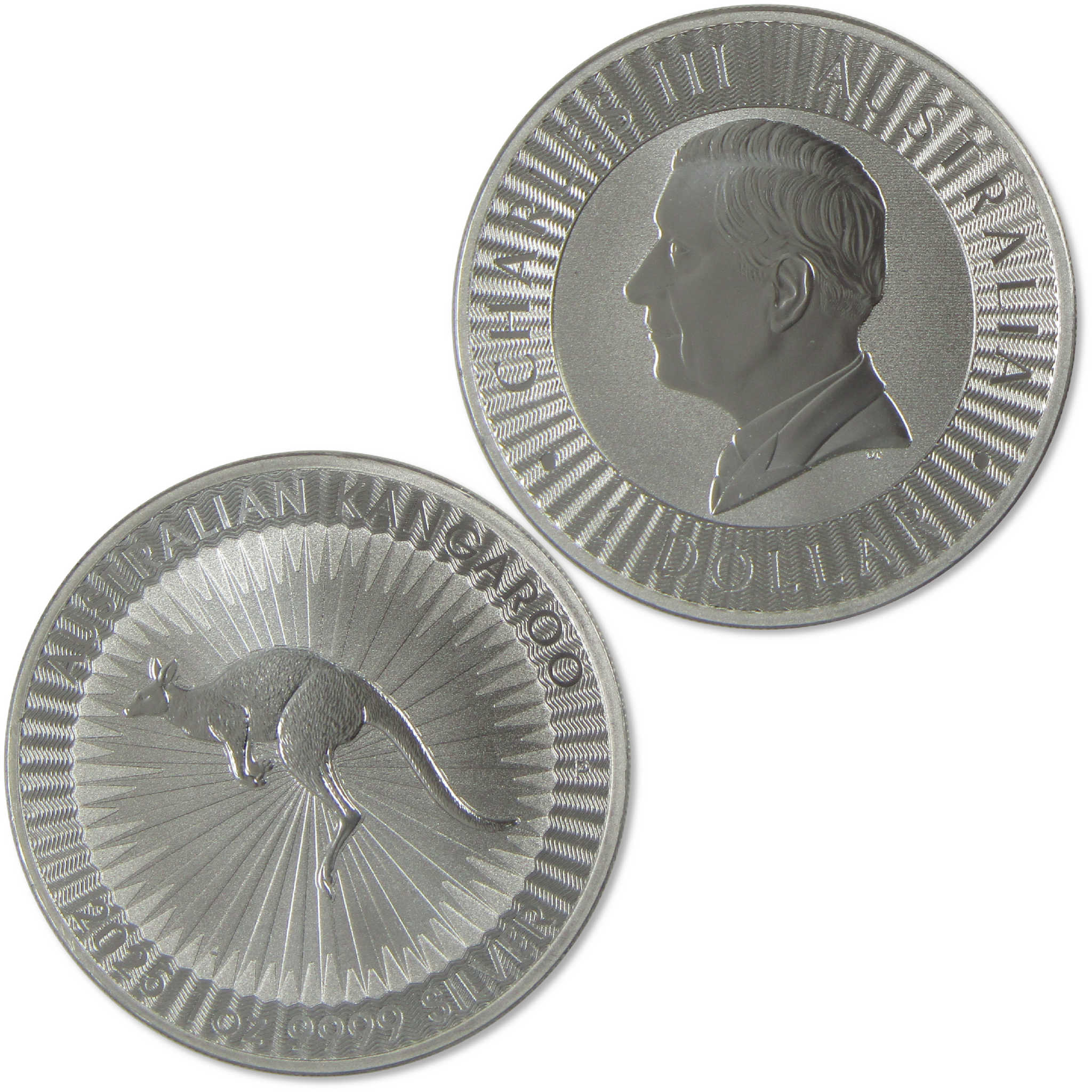 2025 Australian Kangaroo BU Uncirculated 1 oz .9999 Silver Bullion