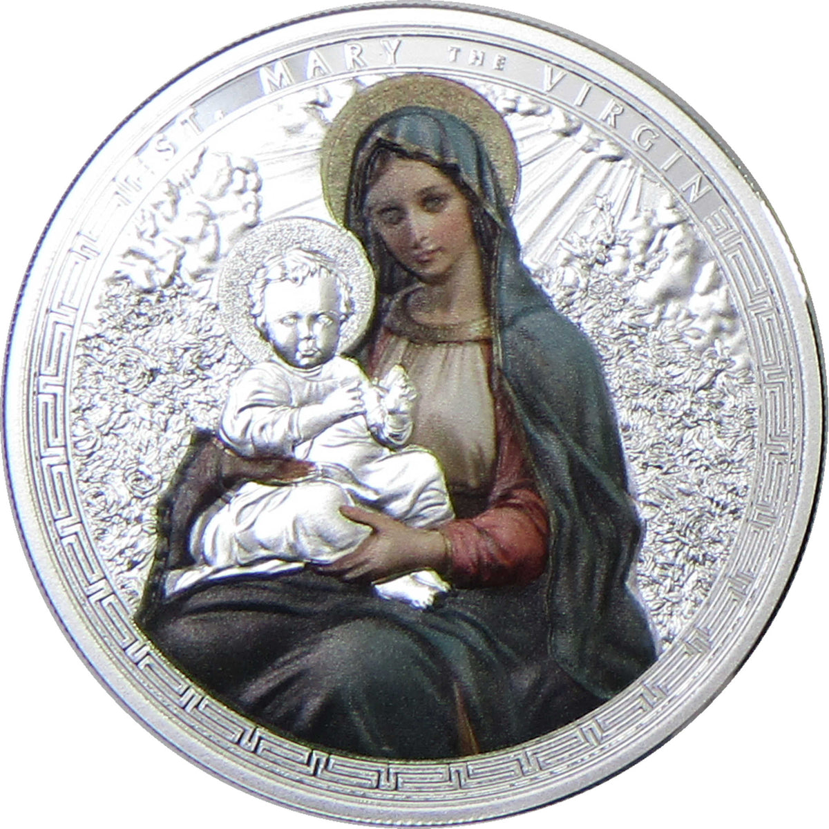 2025 Ghana 1 oz Silver Saint Mary the Virgin 5 Cedis Proof Coin COA