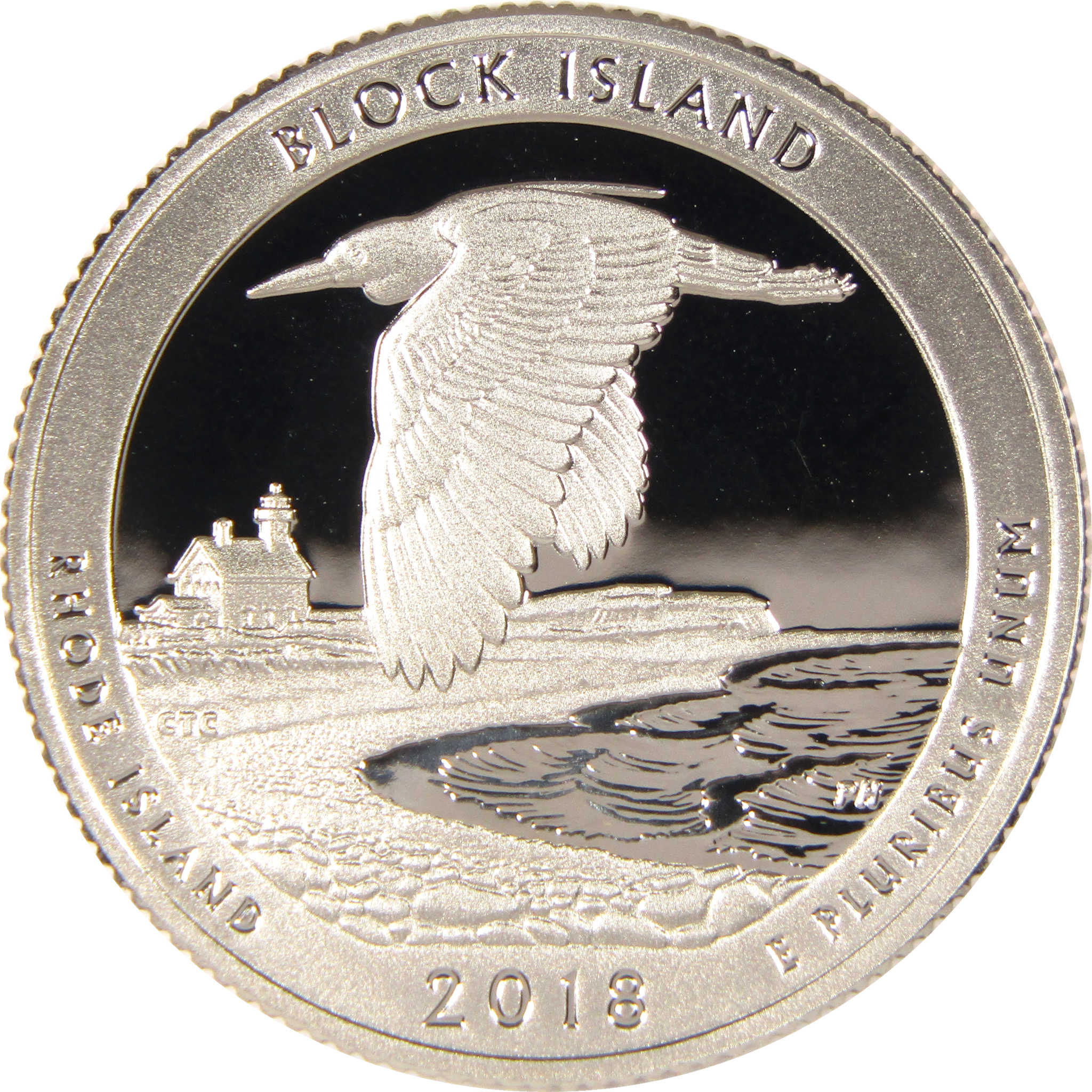 2018 S Block Island National Wildlife Refuge Quarter Clad 25c Proof