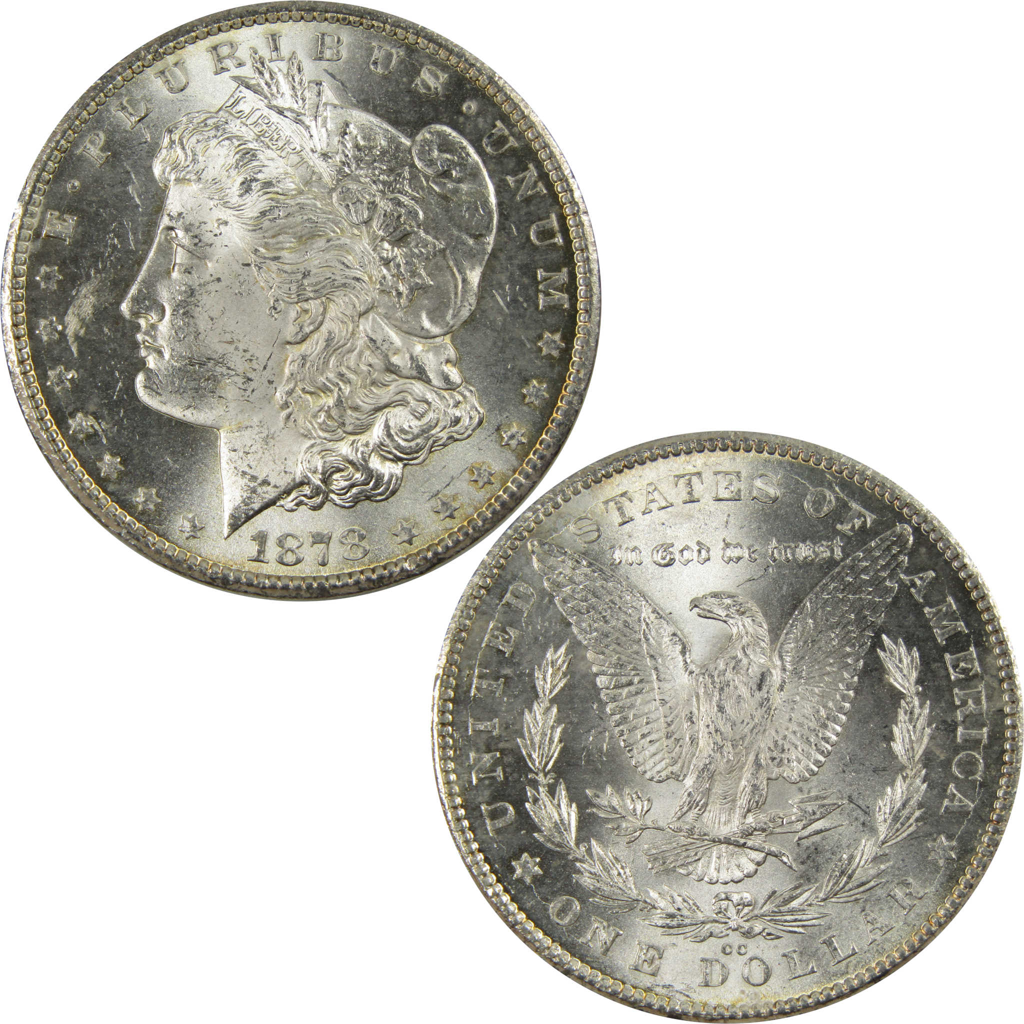 1878 CC Morgan Dollar BU Uncirculated 90% Silver $1 Coin SKU:I7790 - Morgan coin - Morgan silver dollar - Morgan silver dollar for sale - Profile Coins &amp; Collectibles