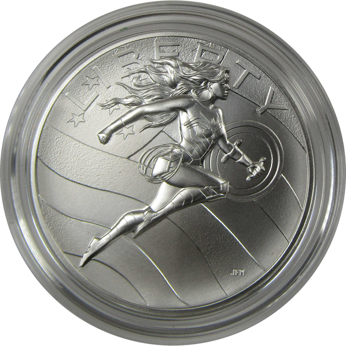 DC Comic Art Wonder Woman 1 oz .999 Silver Medal Collectible OGP COA