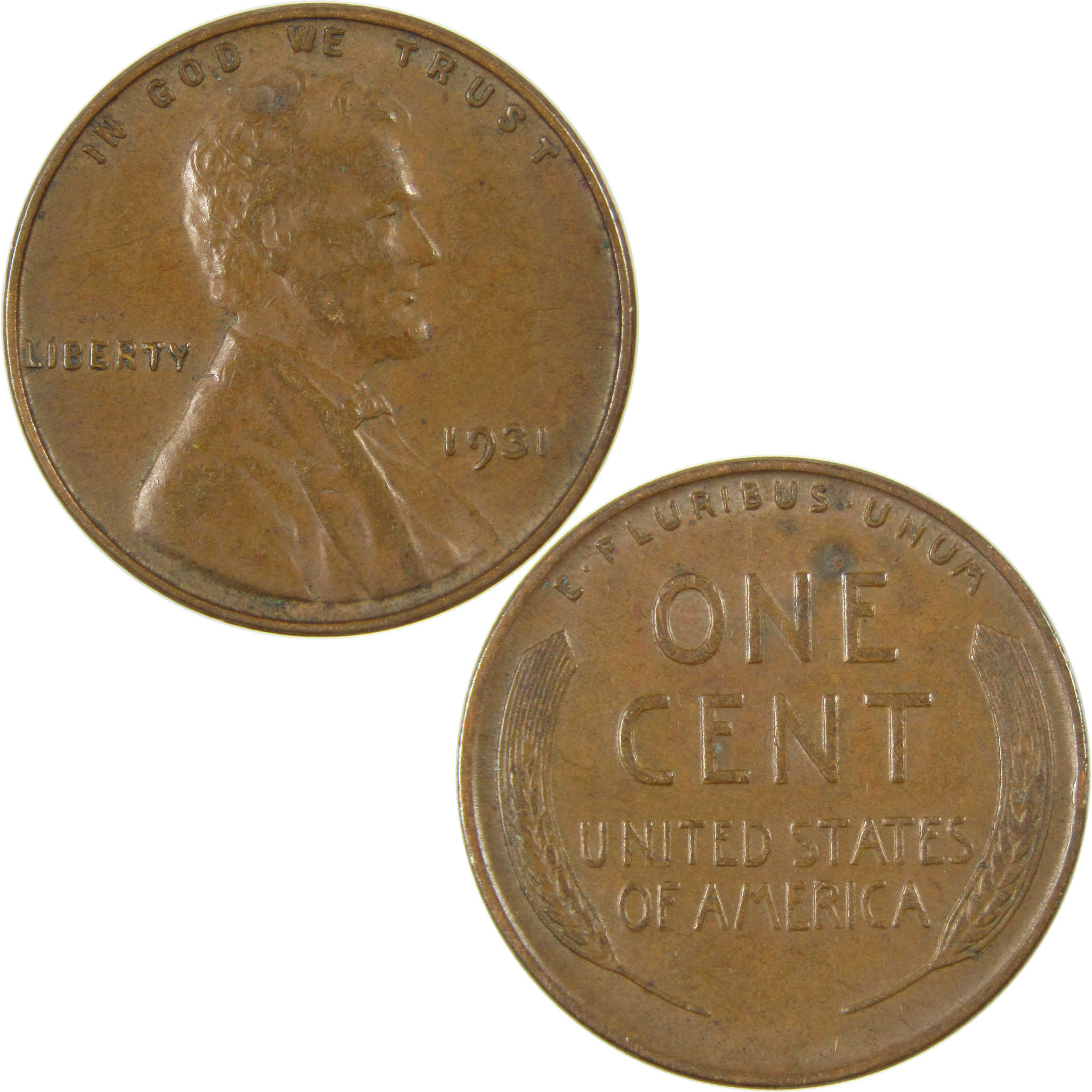 1931 Lincoln Wheat Cent XF EF Extremely Fine Penny 1c Coin SKU:I27289