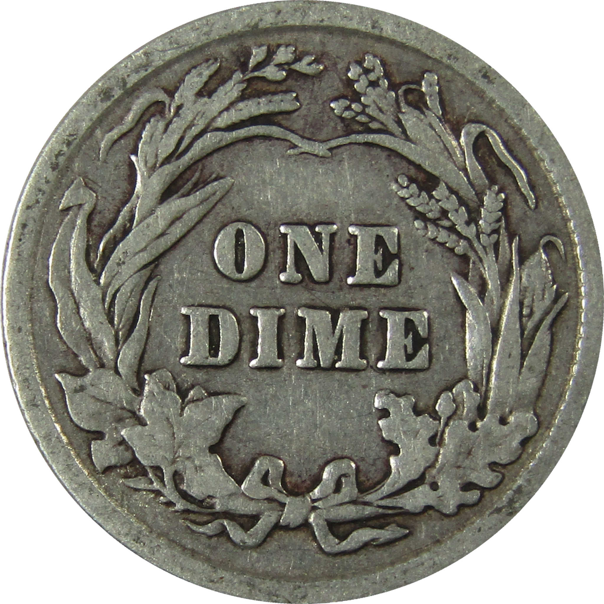 1913 Barber Silver Dime F Fine Details 10c Coin SKU:I26067