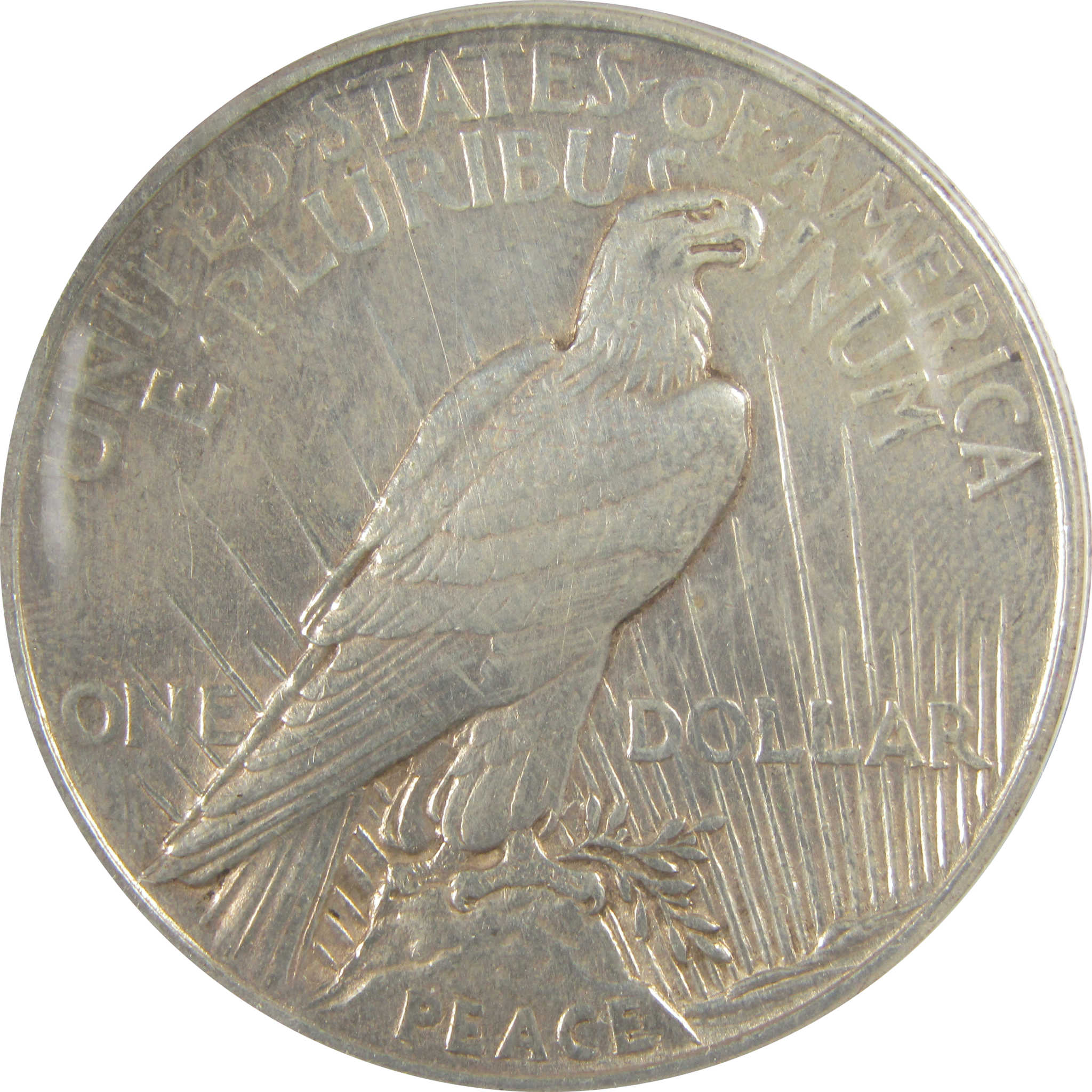 1921 High Relief Peace Dollar AU 50 Details ANACS Silver SKU:I21380