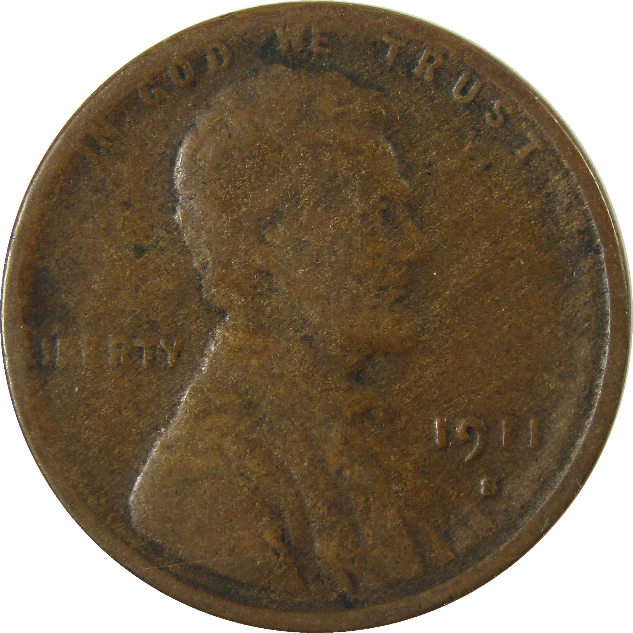1911 S Lincoln Wheat Cent G Good Penny 1c Coin Collectible SKU:I28127
