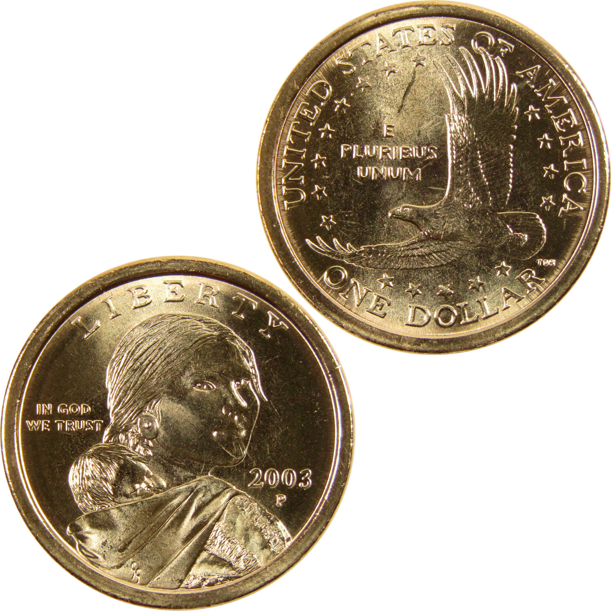 2003 P Sacagawea Native American Dollar BU Uncirculated $1 Coin