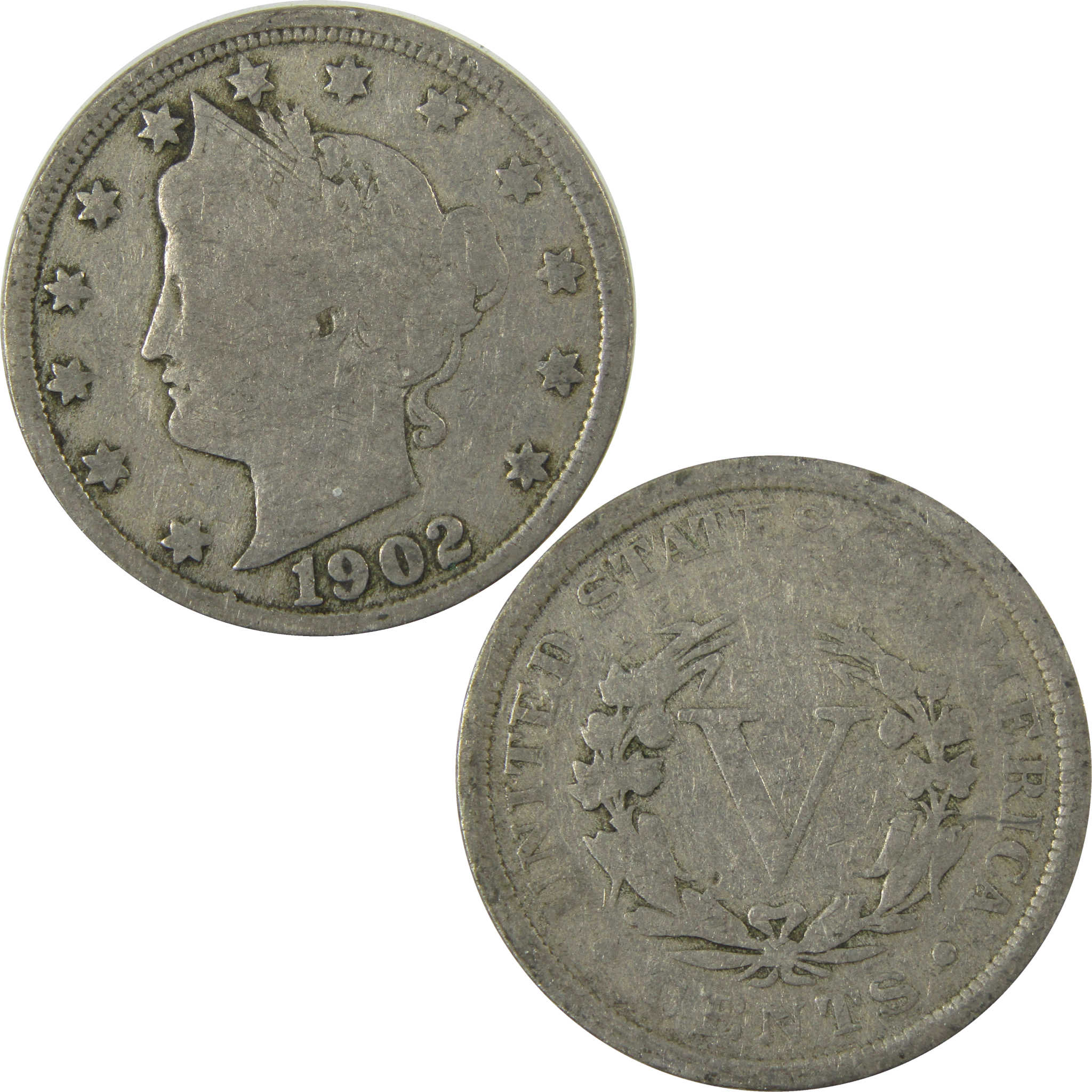 1902 Liberty Head V Nickel G Good 5c Coin SKU:I27213