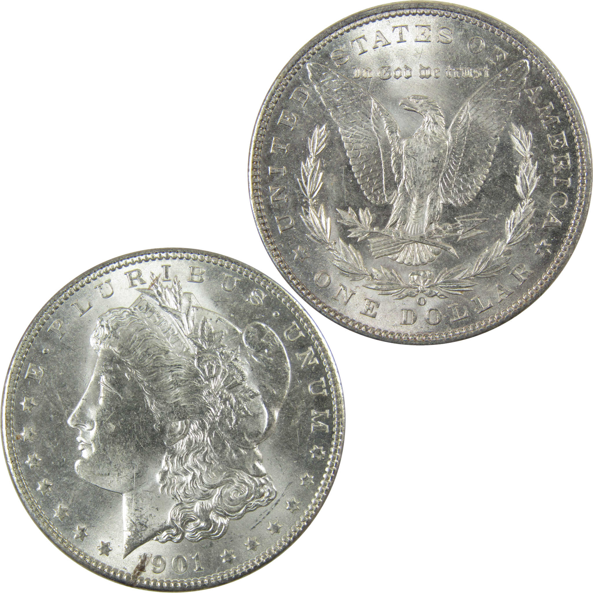 1901 O Morgan Silver Dollar Uncirculated Mint State $1 Coin SKU:I27800