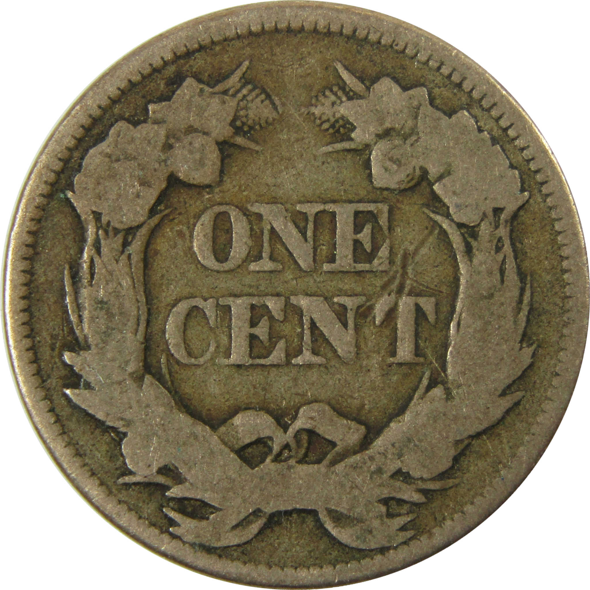 1858 Large Letters Flying Eagle Cent G Good Penny 1c Coin SKU:I28337