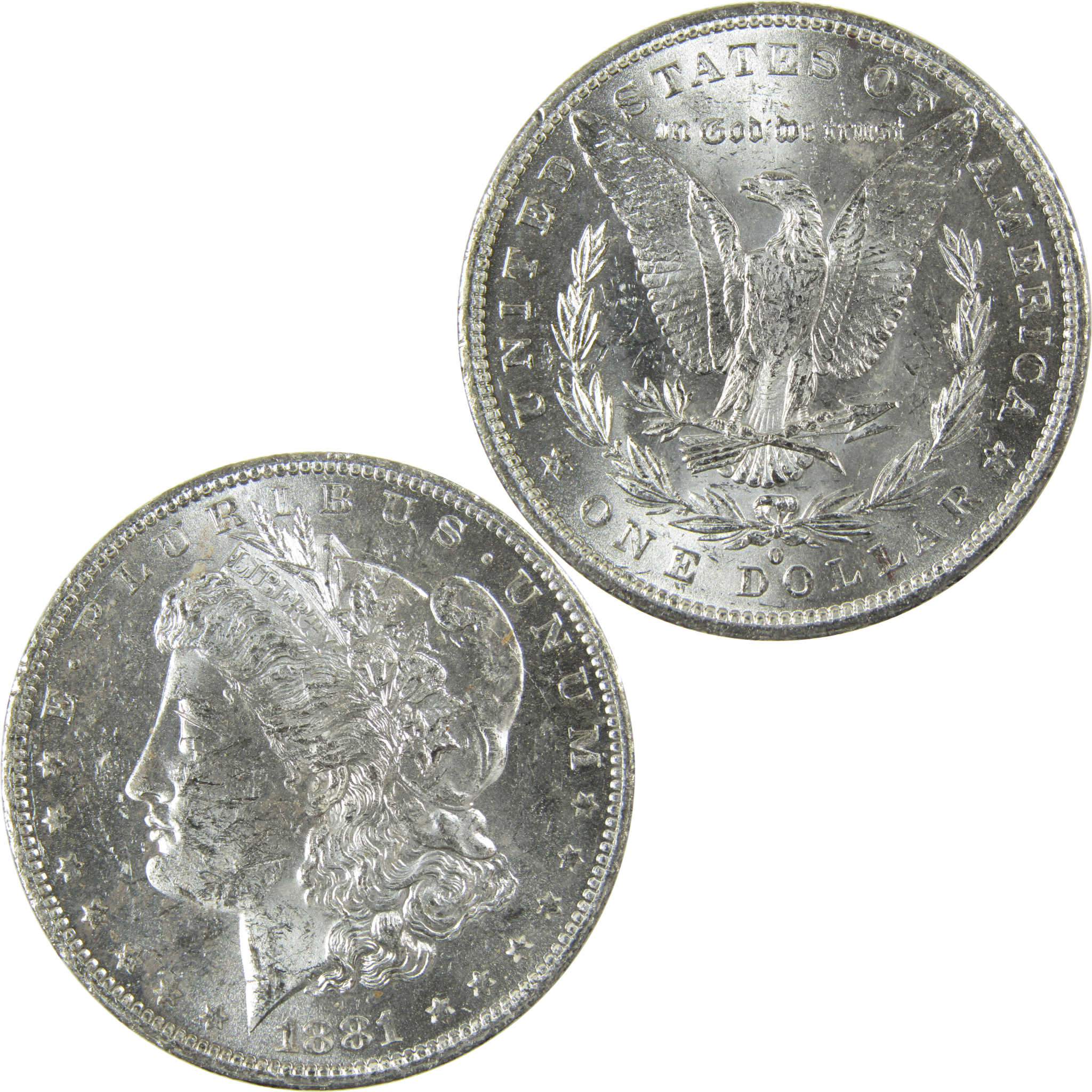 1881 O Morgan Silver Dollar Uncirculated Mint State $1 Coin SKU:I27704