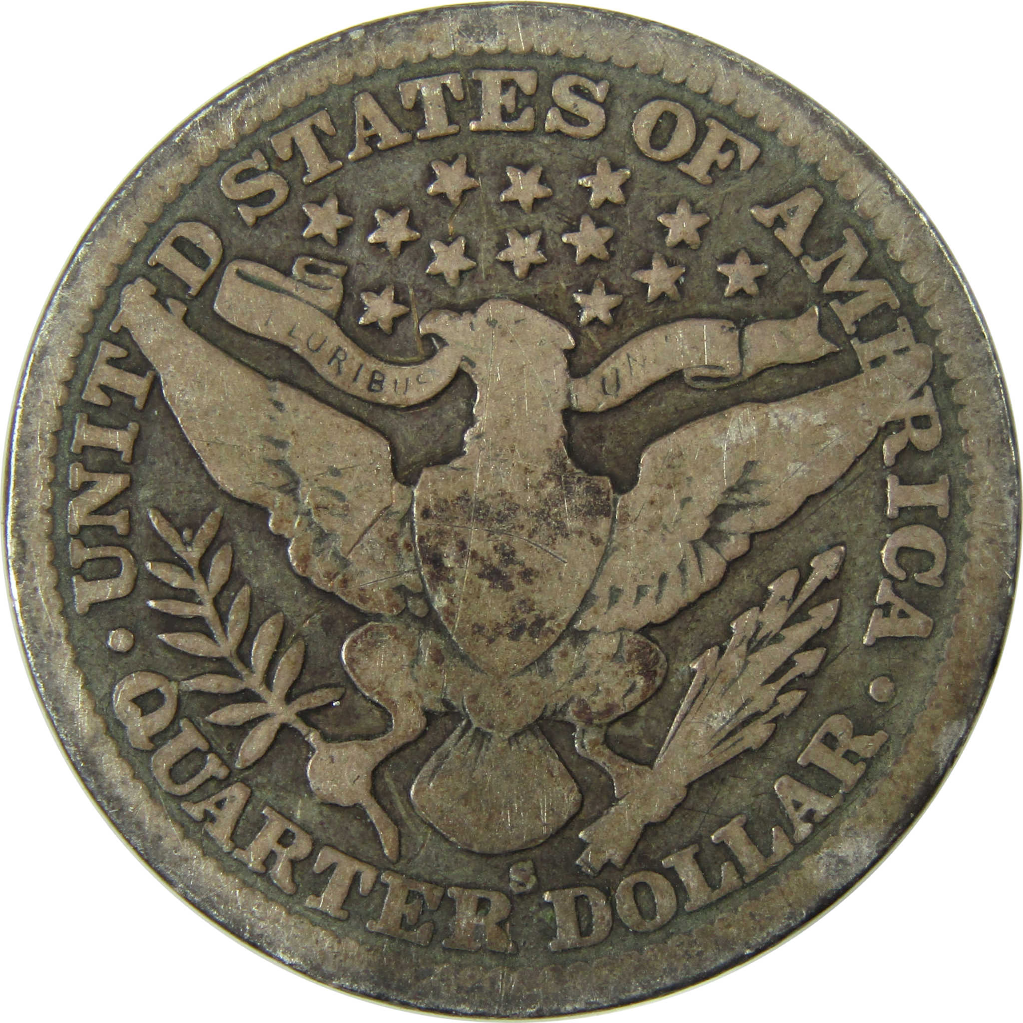 1903 S Barber Silver Quarter VG Very Good 25c Coin SKU:CP878
