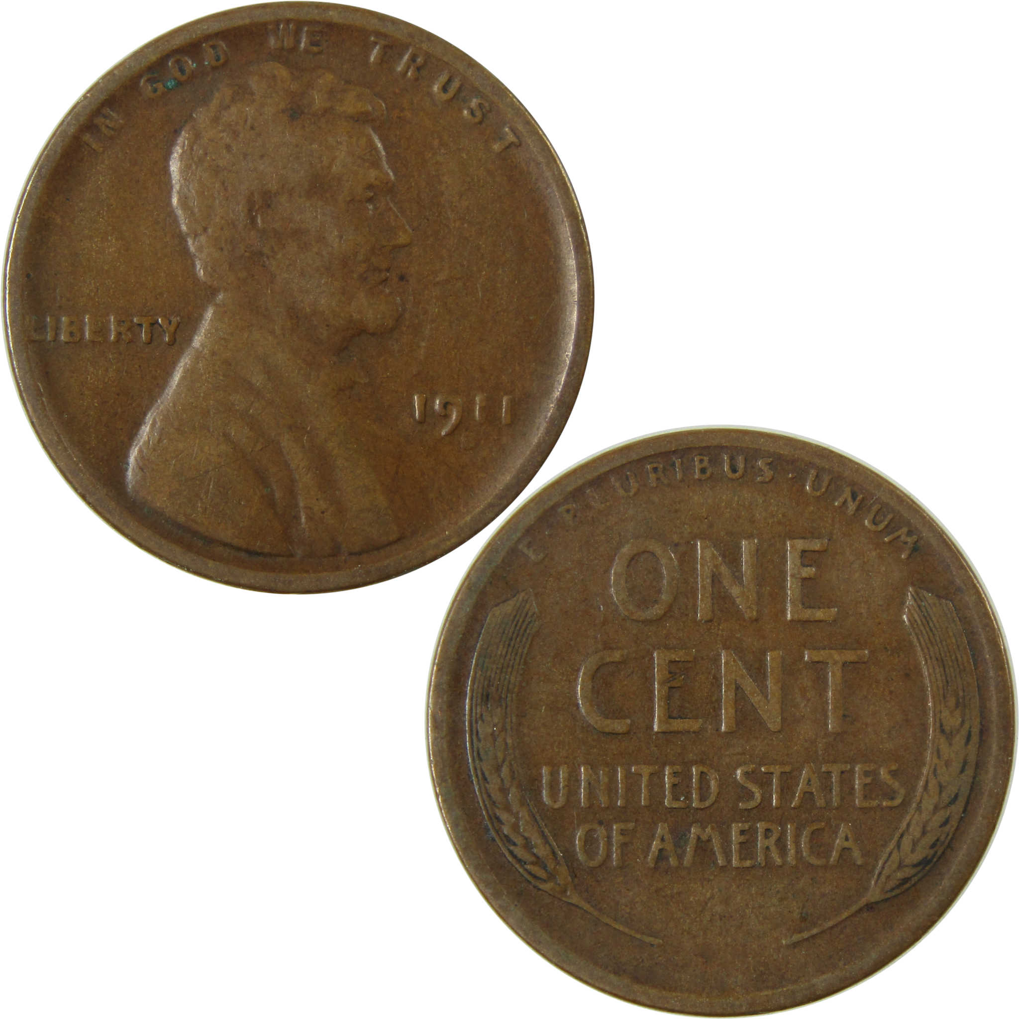 1911 S Lincoln Wheat Cent VF Very Fine Penny 1c Coin SKU:I26376