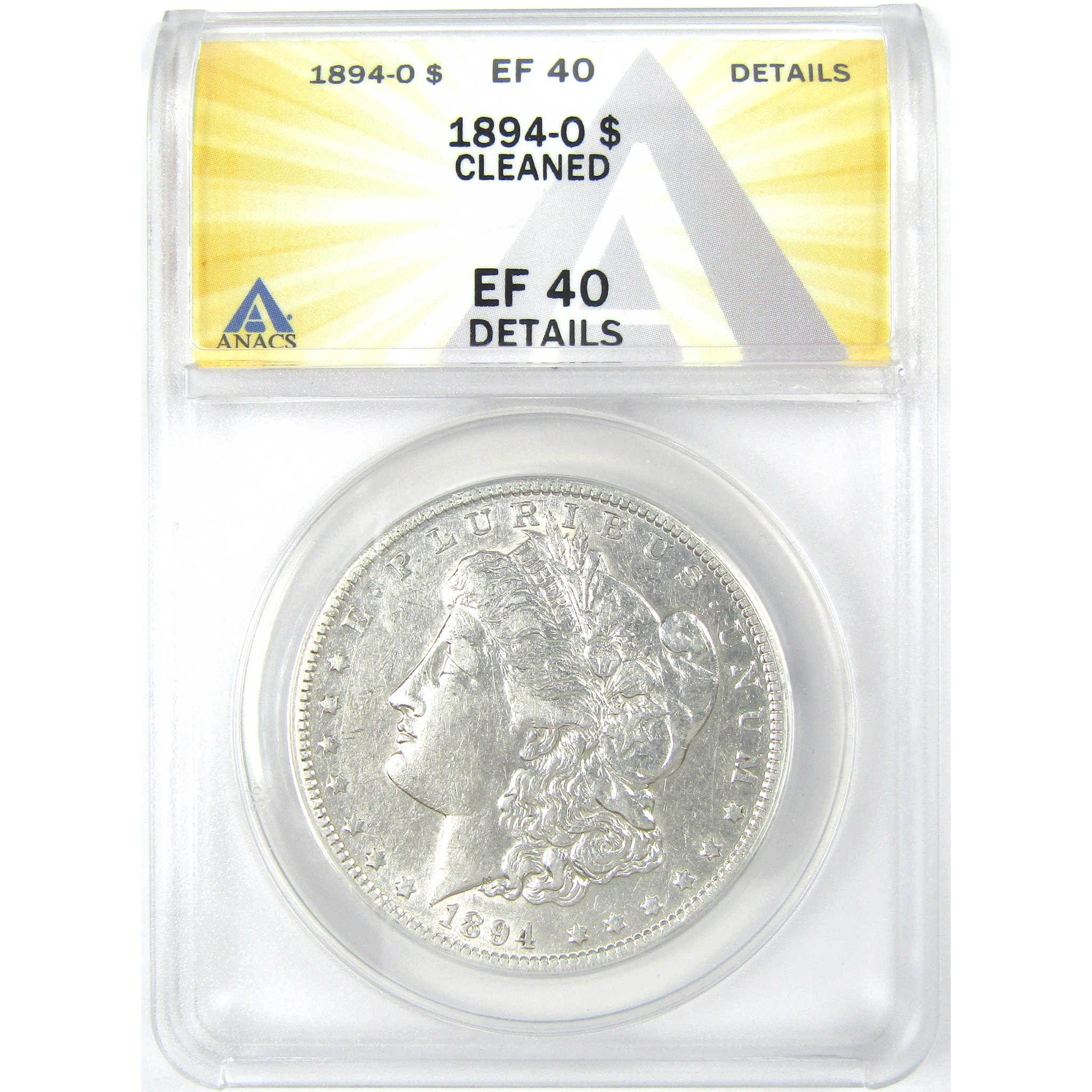 1894 O Morgan Dollar EF 40 Details ANACS Silver $1 Coin SKU:I16213 - Morgan coin - Morgan silver dollar - Morgan silver dollar for sale - Profile Coins &amp; Collectibles