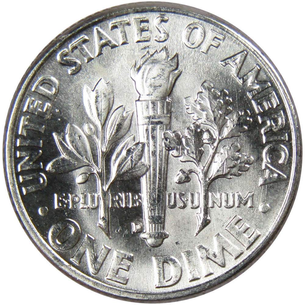 1961 D Roosevelt Silver Dime Uncirculated Mint State 10c Coin