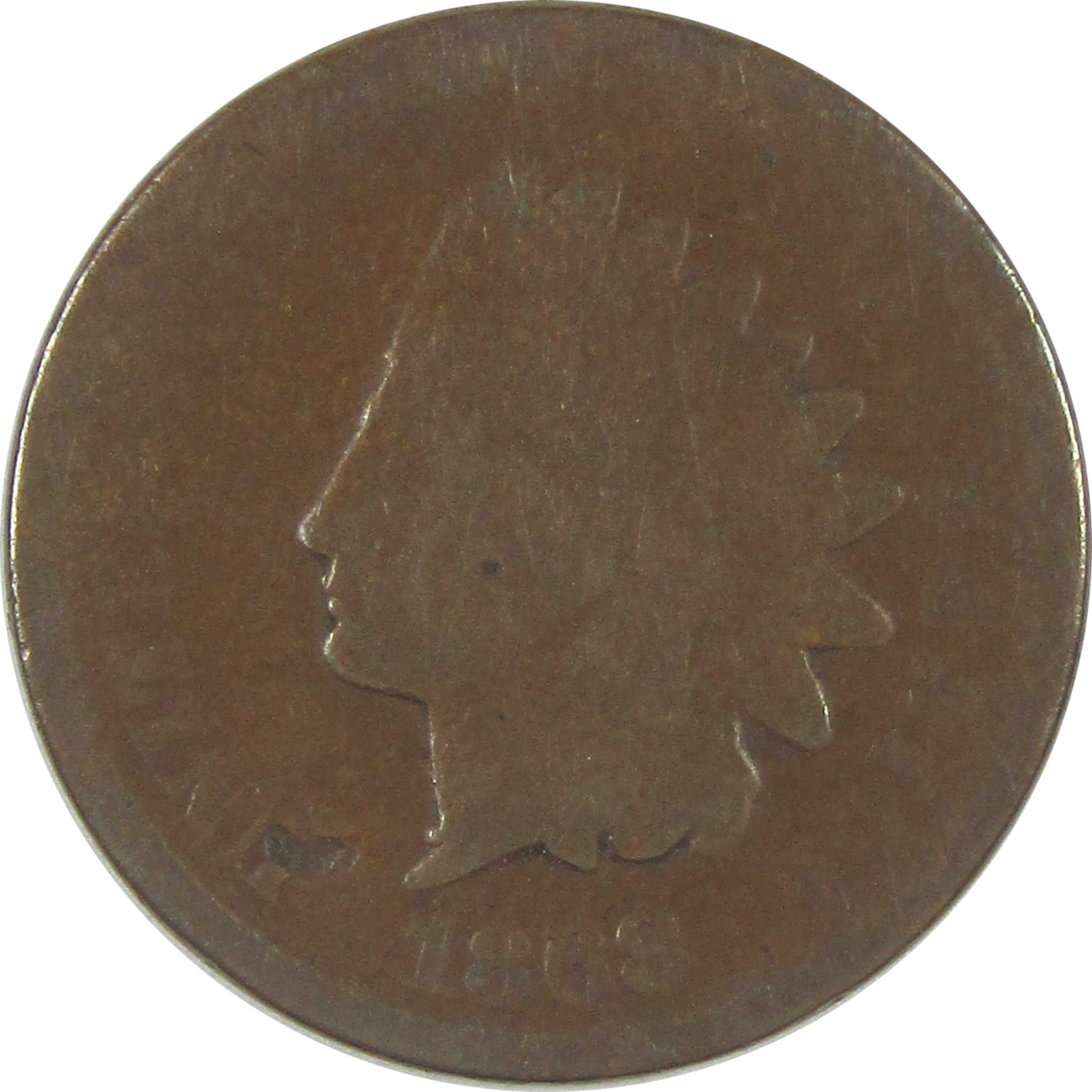 1868 Indian Head Cent AG About Good Penny 1c Coin SKU:I15528