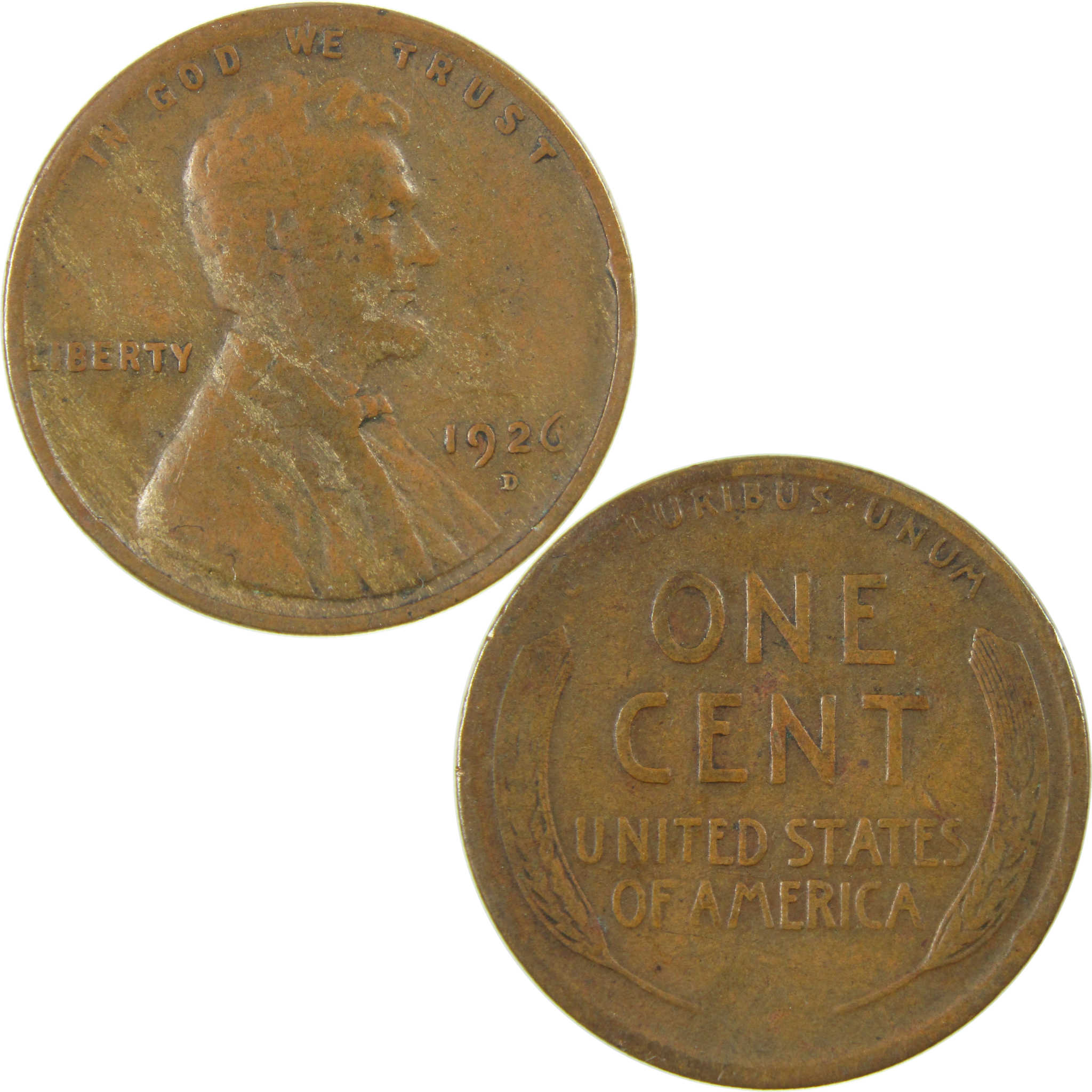 1926 D Lincoln Wheat Cent VG Very Good Penny 1c Coin SKU:I27191