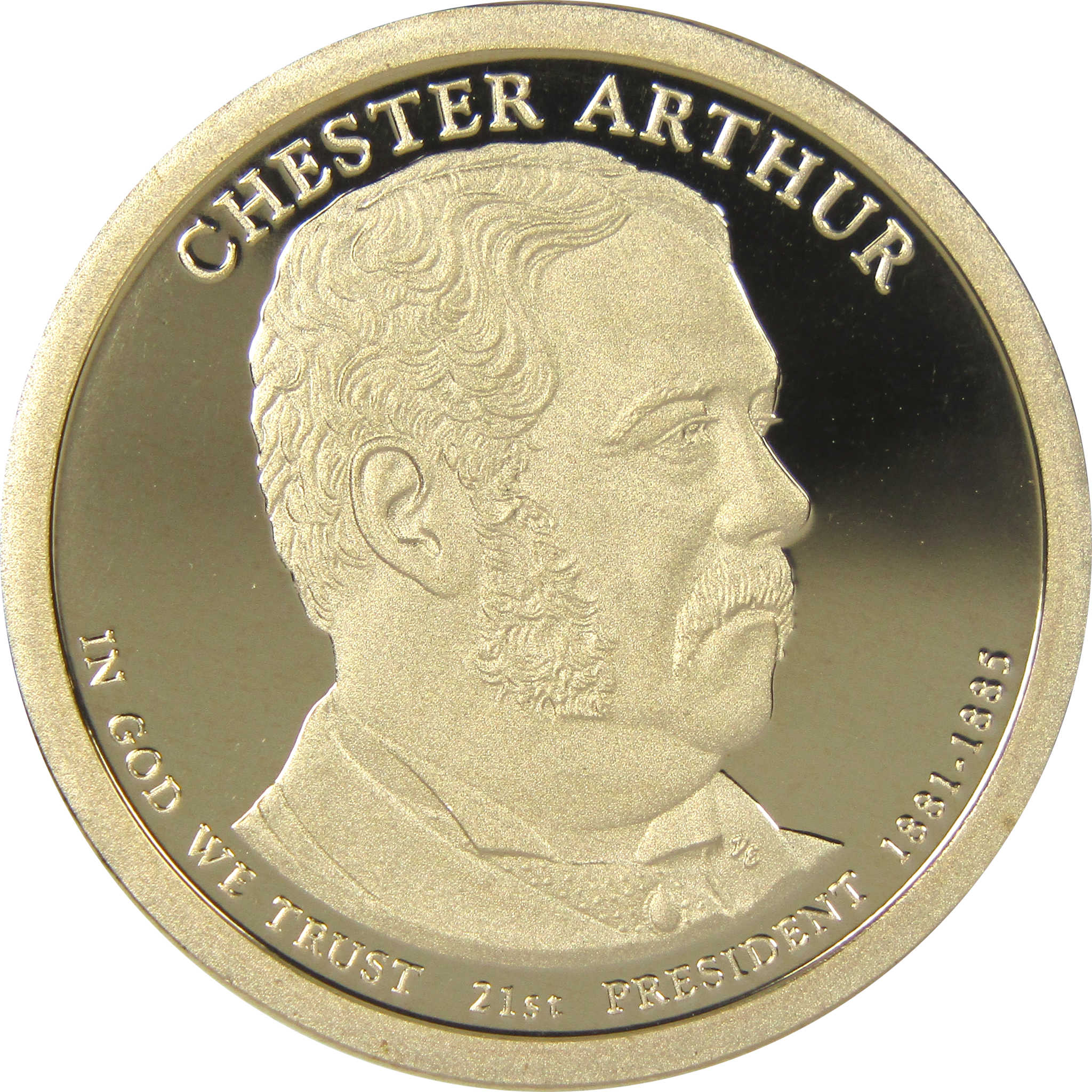 2012 S Chester A. Arthur Presidential Dollar Choice Proof $1 Coin