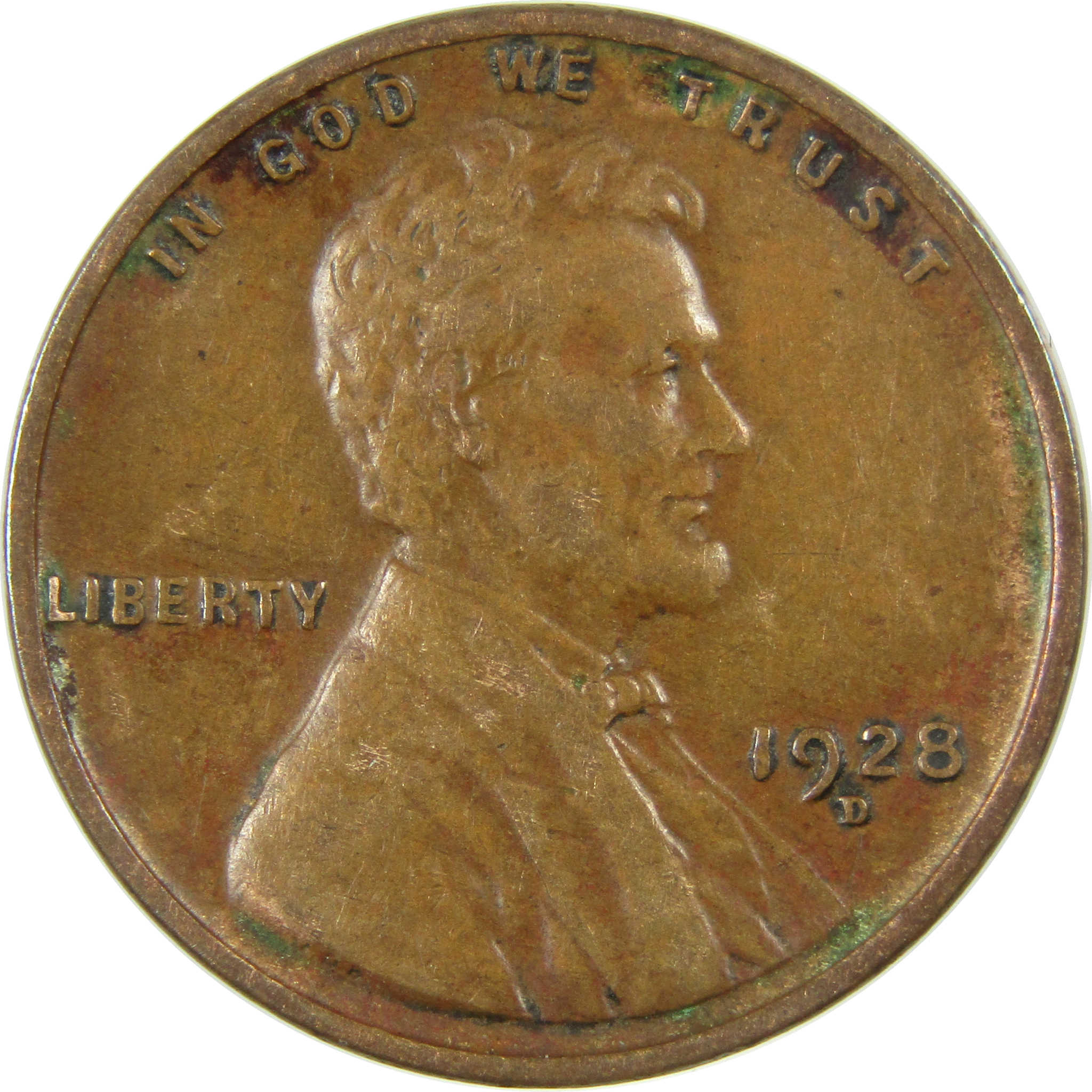 1928 D Lincoln Wheat Cent VF Very Fine Penny 1c Coin SKU:I27591
