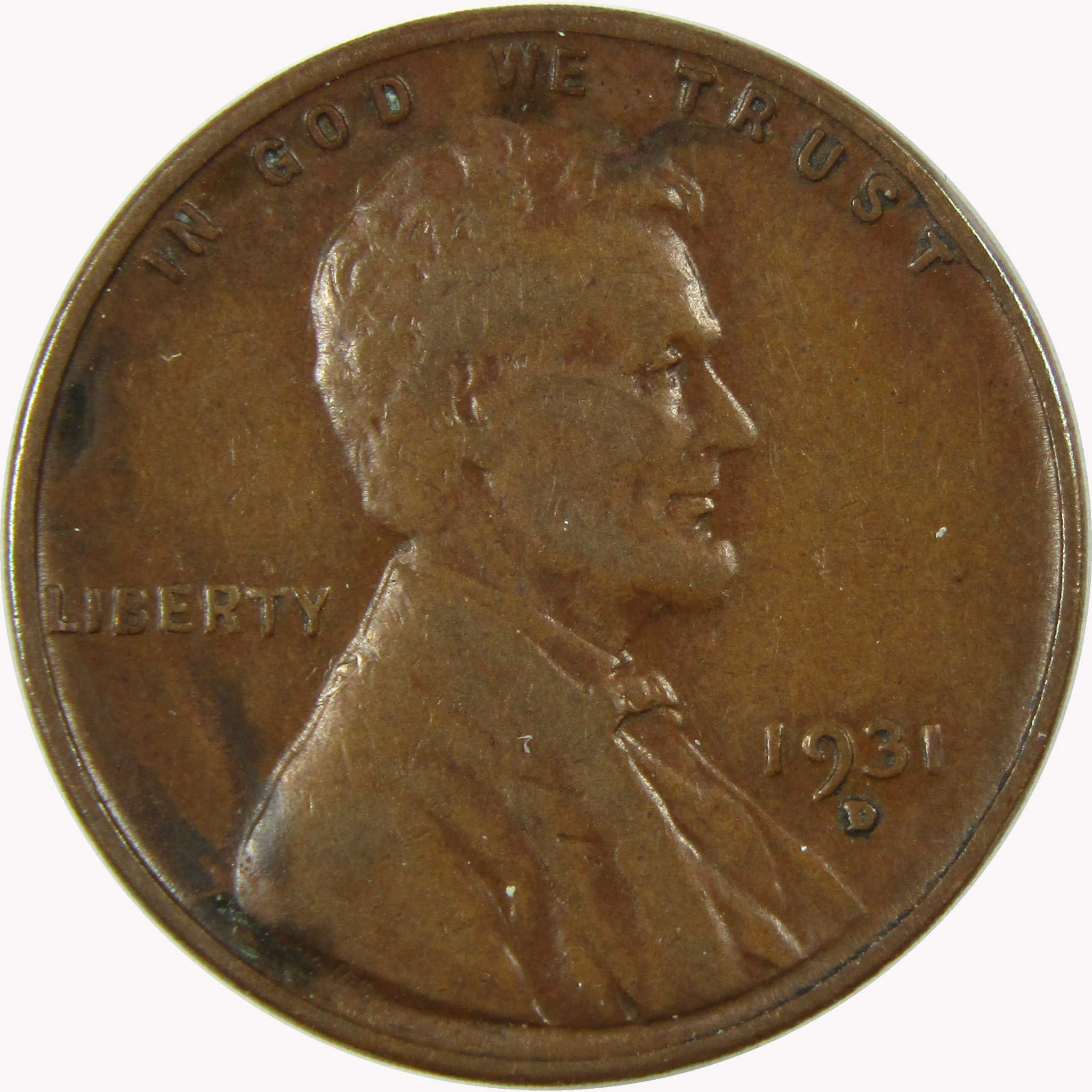 1931 D Lincoln Wheat Cent VF Very Fine Penny 1c Coin SKU:I26484