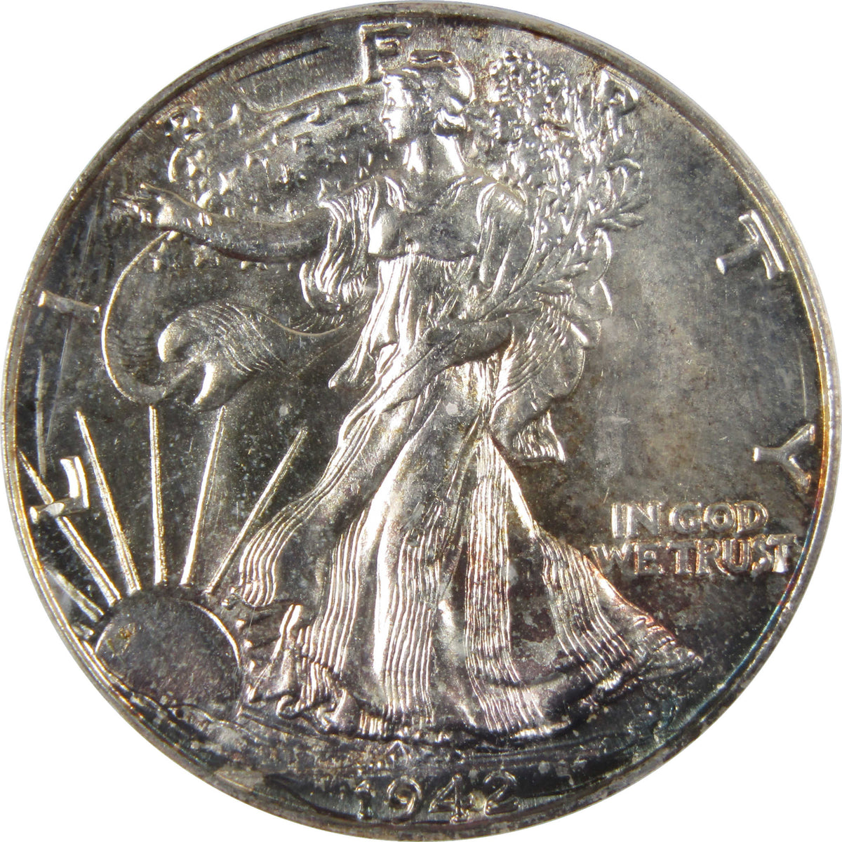 1942 Liberty Walking Silver Half Dollar MS 63 ICG 50c Coin SKU:I29136