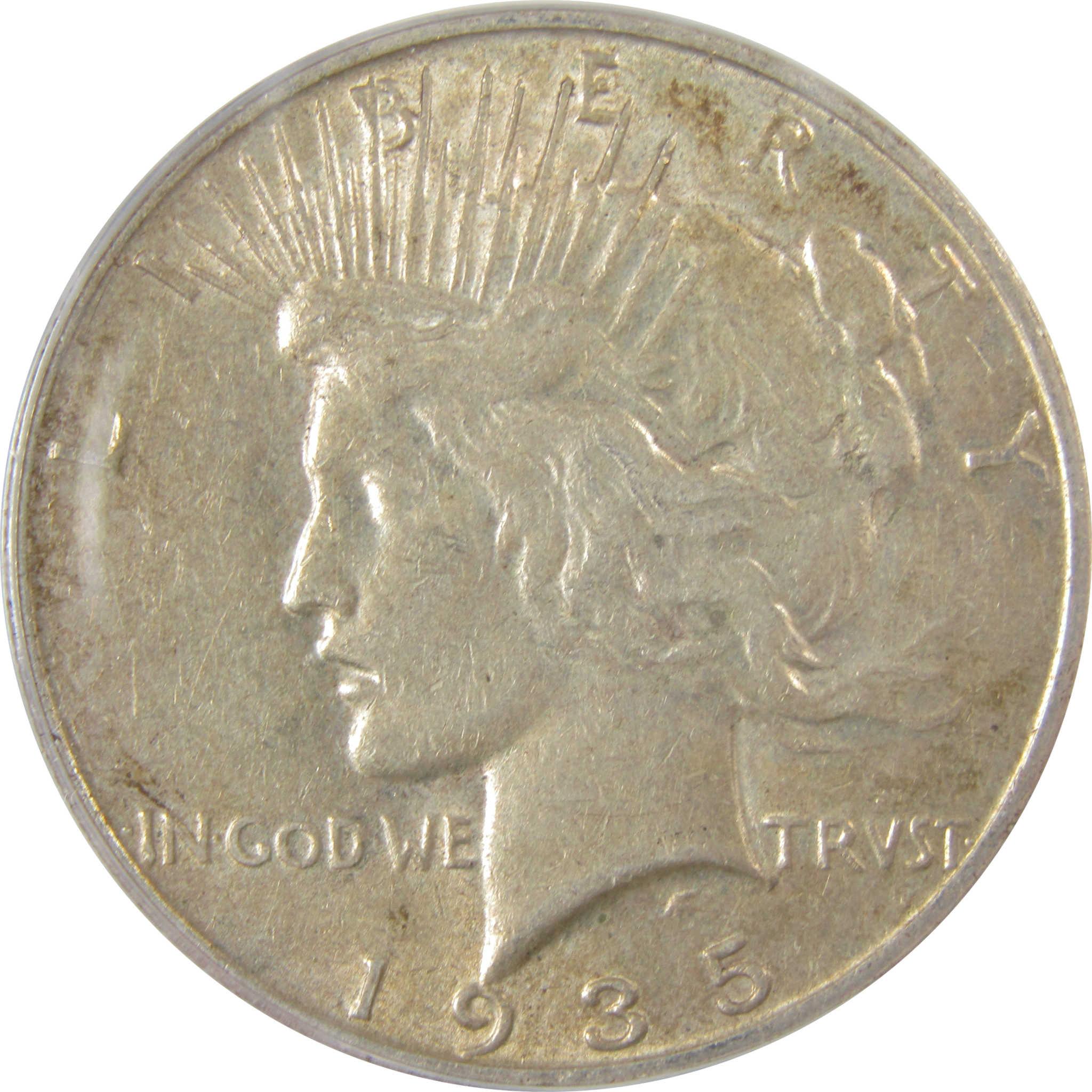 1935 S Peace Silver Dollar EF 45 ANACS $1 Coin SKU:I25024